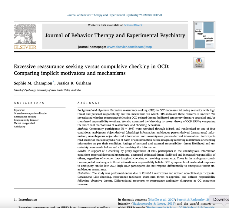Champion_Grisham_2022_Excessive reassurance seeking versus compulsive checking in OCD 2021-12-19 12-49-34.png