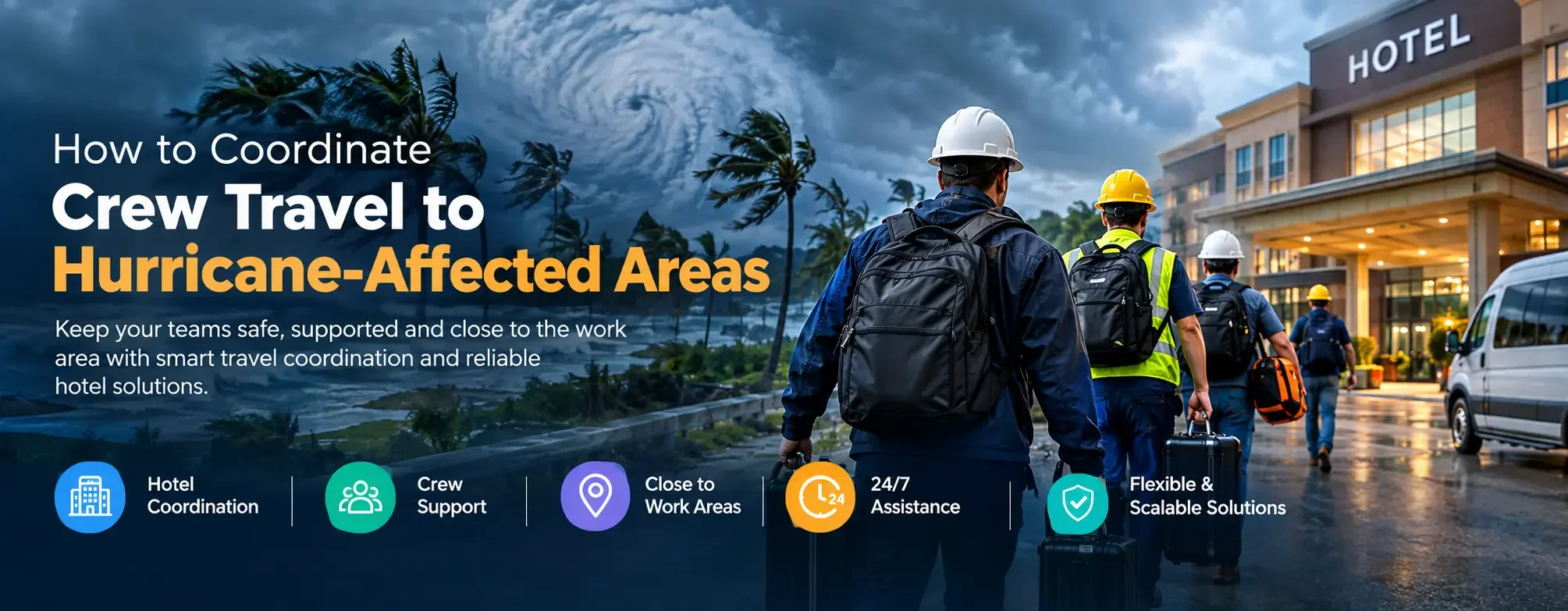 How to Coordinate Crew Travel to Hurricane-Affected Areas&nbsp;