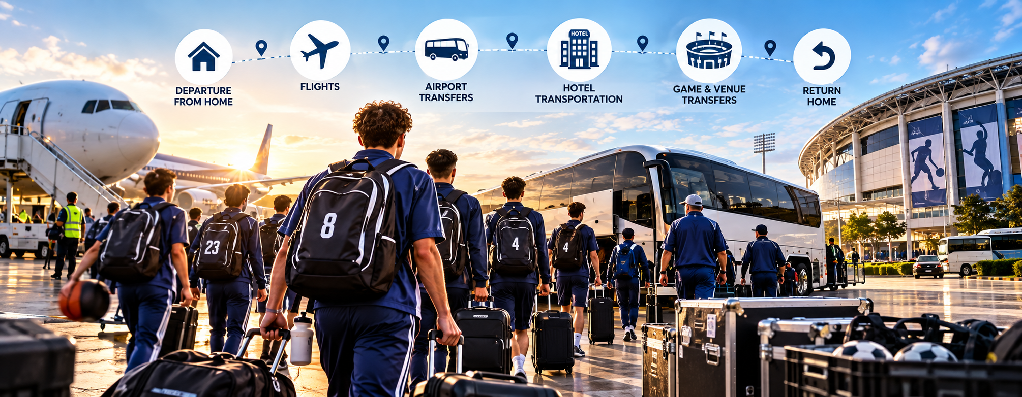 How to Coordinate Transportation for Sports Teams From Departure to Arrival