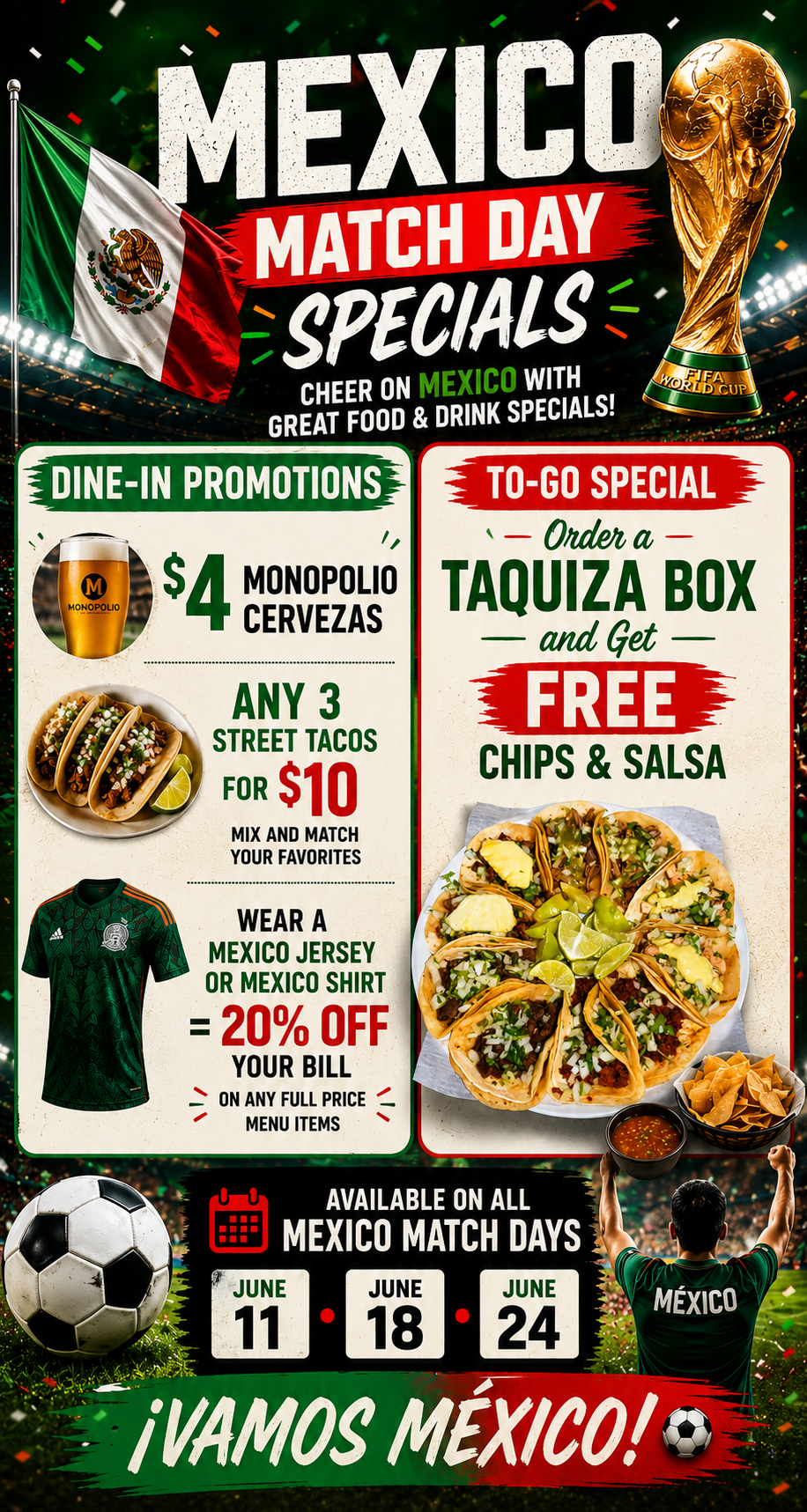 Mexico Match Day Specials: The Ultimate Game Day Fiesta!