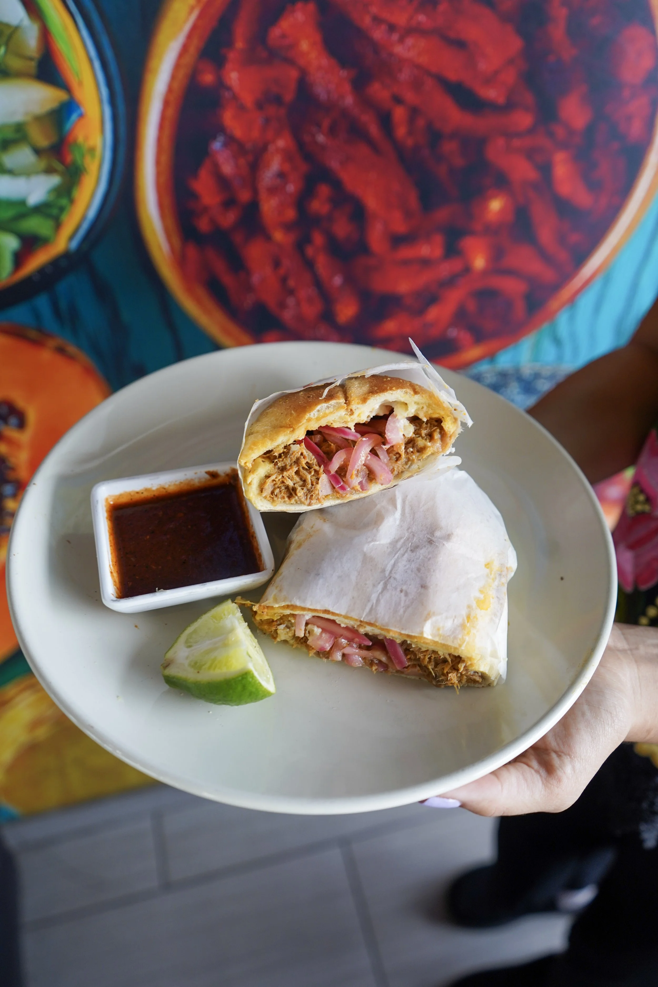 cochinita pibil mexican sandwich