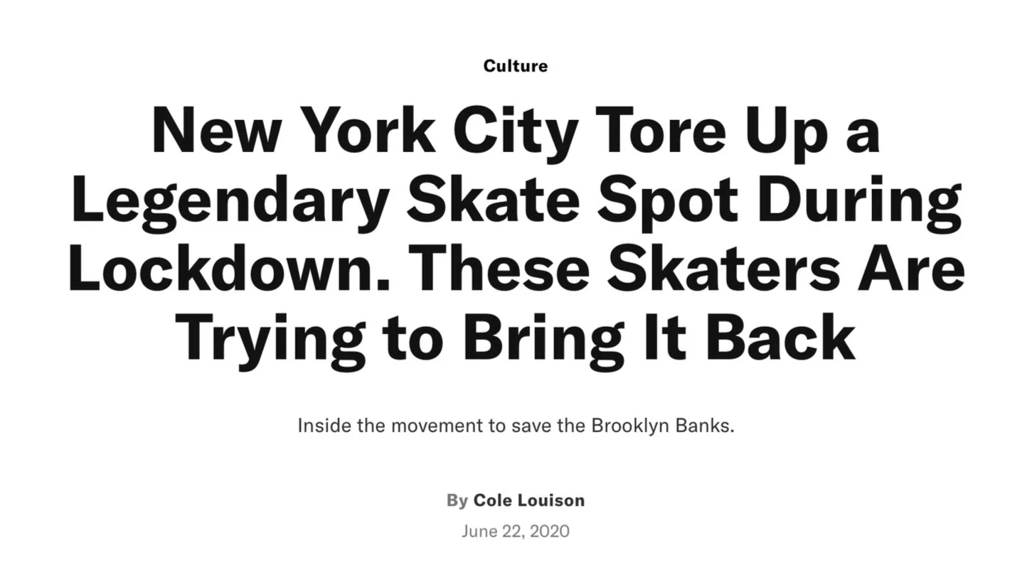 GQ Brooklyn Banks Article