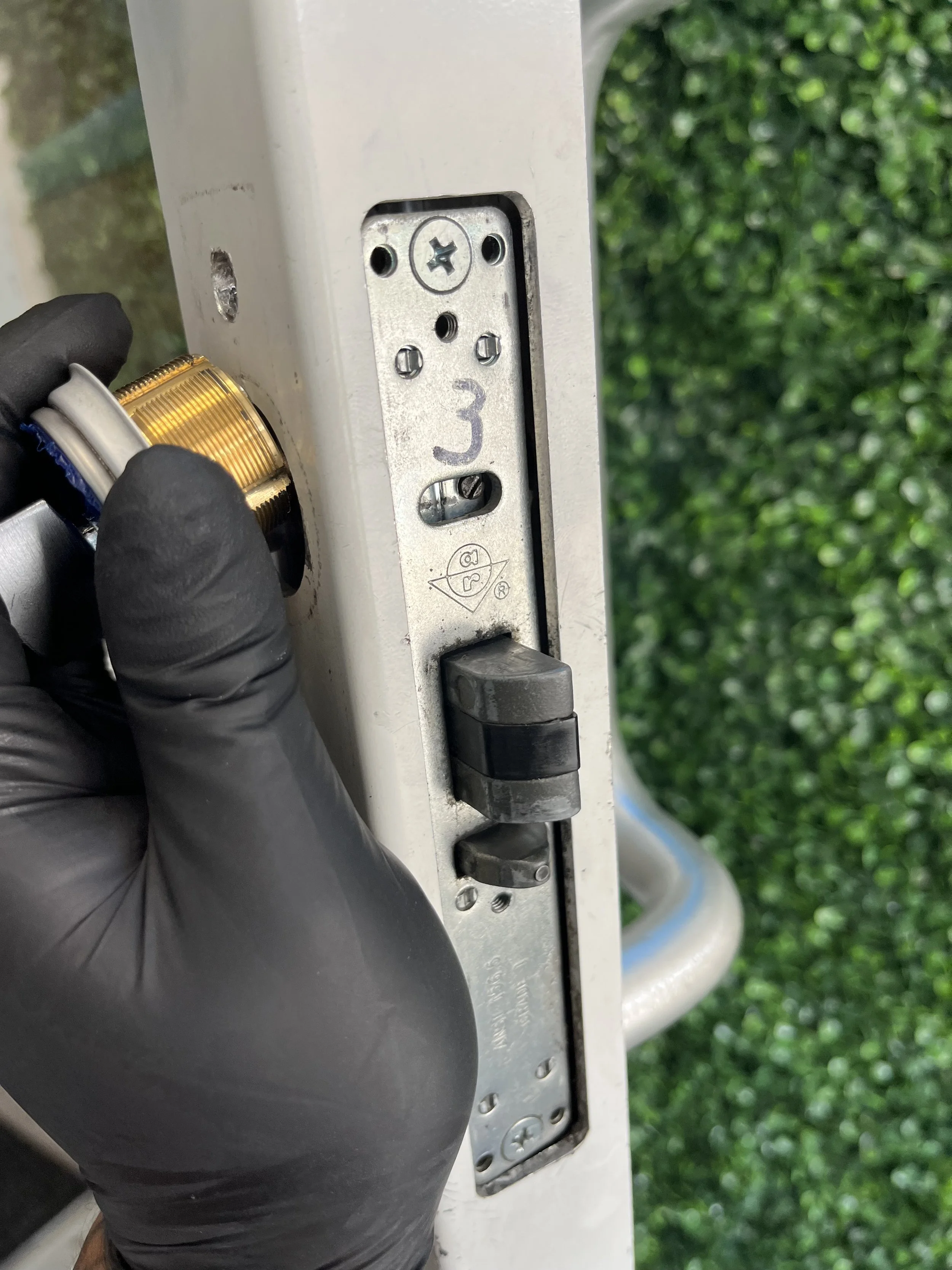 Commercial lock installation completed in richmond heights Ohio comleted by vesta lock and key