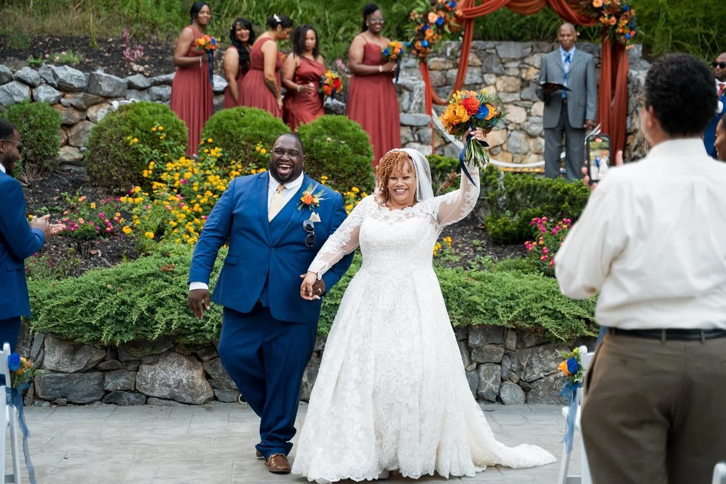 That joy you feel when you get to spend forever with your best friend! You can feel their happiness through the screen 😁
&bull; 
&bull;
#miltonridge #wedding #mdwedding #marylandweddingvenue #marylandwedding #marylandweddingphotographer #dcwedding #