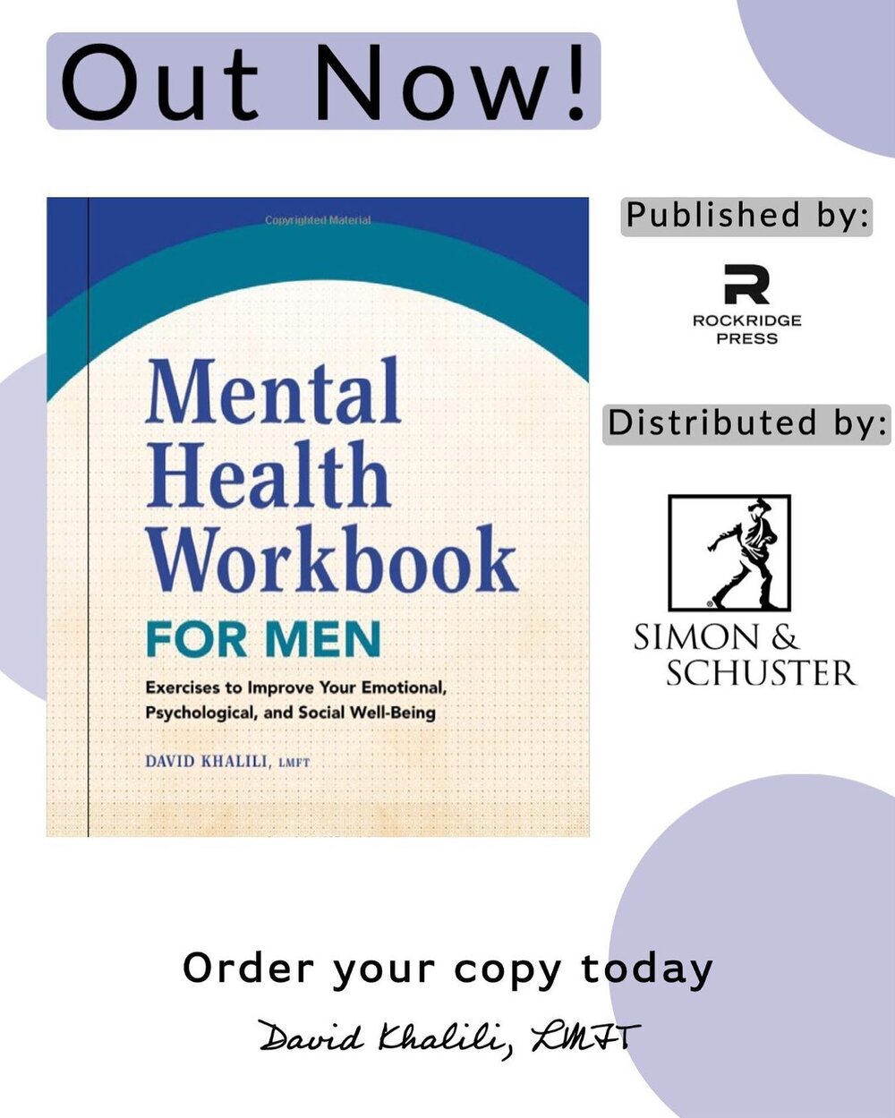 My book &quot;Mental Health Workbook for Men&quot; is now available!

The world doesn&rsquo;t always encourage men to be open and honest about their emotions&mdash;especially when it comes to mental health struggles. This workbook breaks through thos