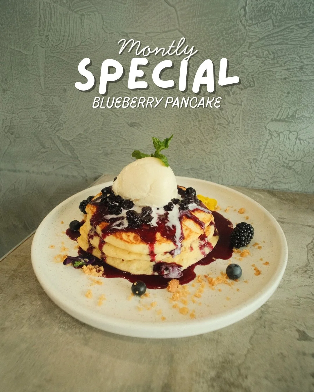 Flipping into our monthly special 🫐🥞
 Brighton Soul&rsquo;s Blueberry Pancake &ndash; fluffy, golden, and made for slow mornings.
 Available this month only.
 Book your brunch via the link in bio 💙

#monthlyspecial #bluebberypancakes #brunch #brun