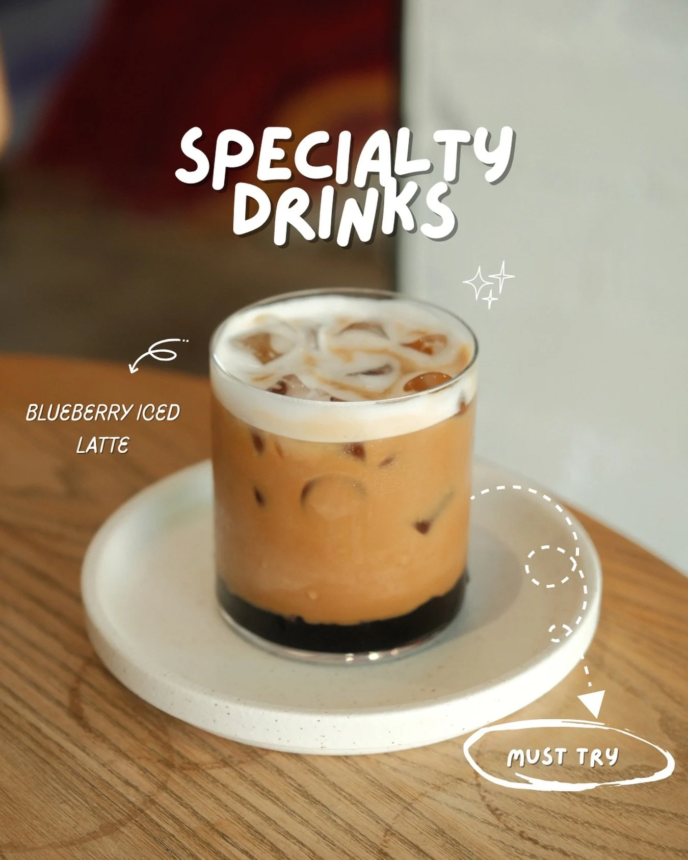One of our specialty cold drinks 🫐🧊

The Blueberry Iced Latte &mdash; smooth, refreshing, and perfectly sweet.

A must-try at Brighton Soul