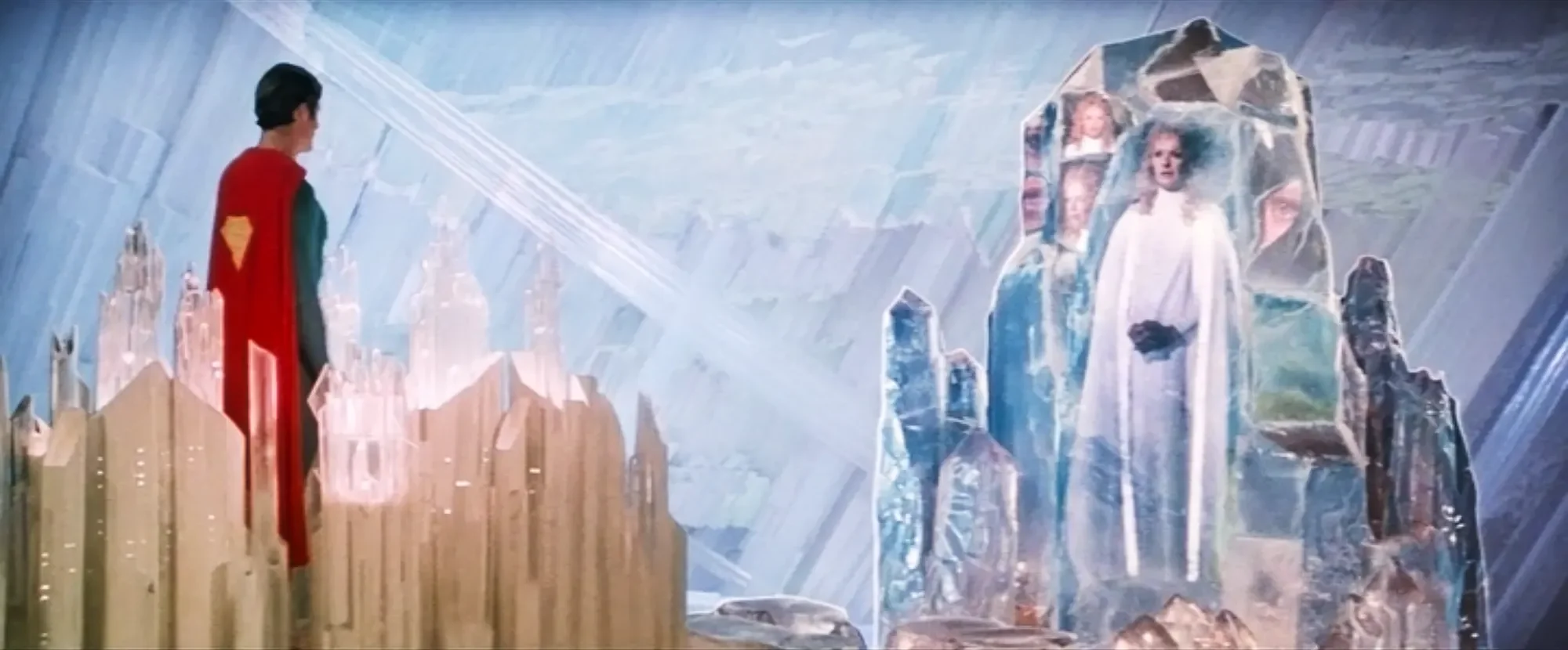 Ice Crystal Fortress of Solitude with Superman