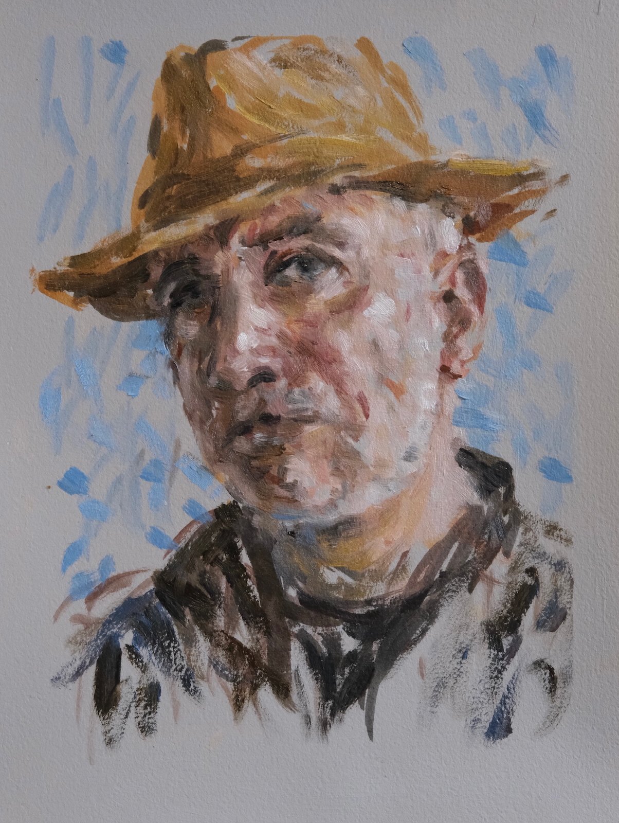Self portrait with hat