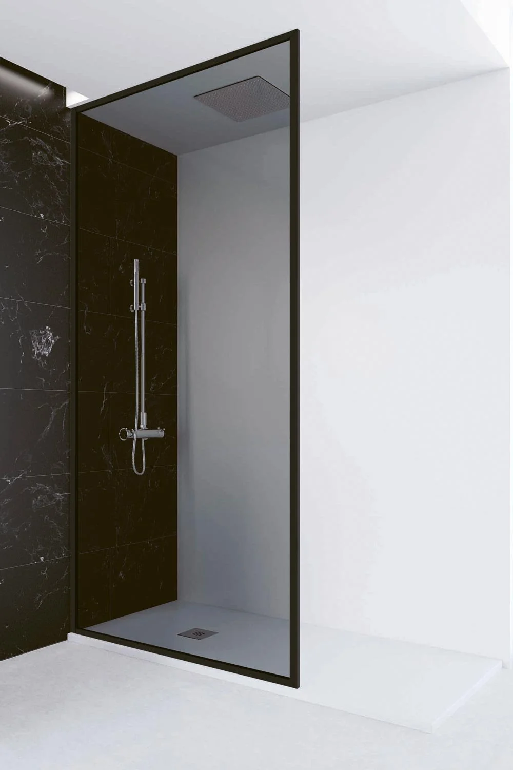 Profiltek paroi de douche Nordic FN2016 noir Agence UNDA