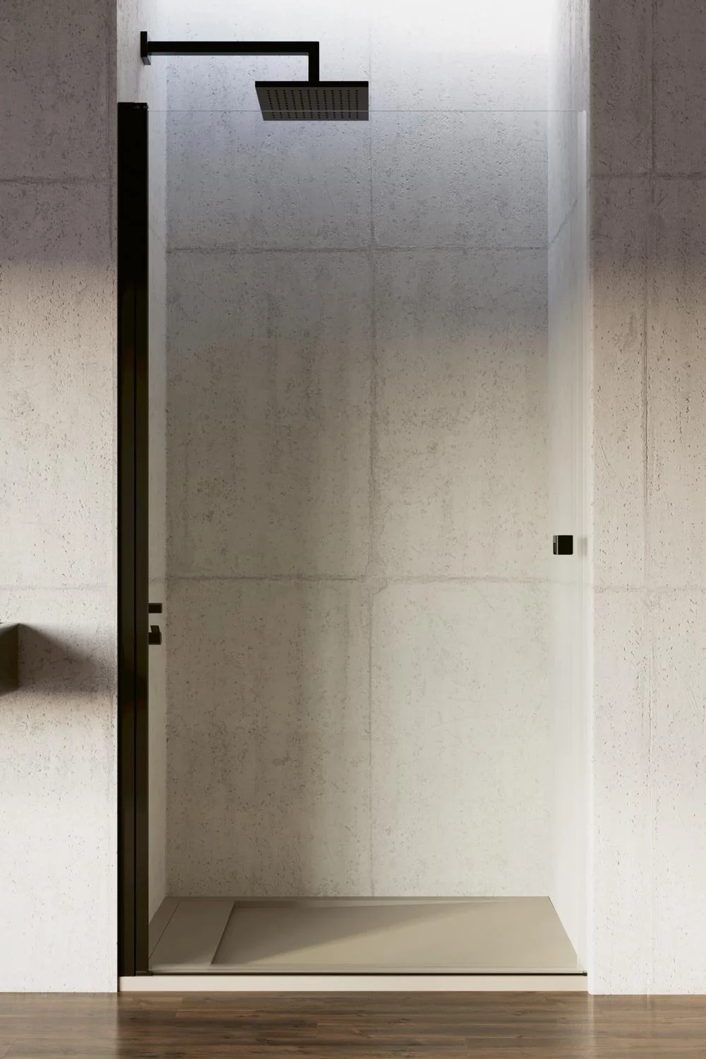 Profiltek paroi de douche HP310 noir Agence UNDA