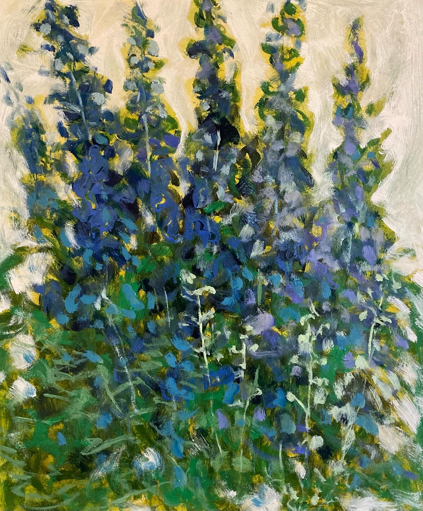 Still working on this one today. Inspired after looking at my photos of the delphiniums @godintonhouse taken last year I just loved the colour . I can&rsquo;t wait until they are blooming again and the wonderful Delphinium Festival starting on June 8