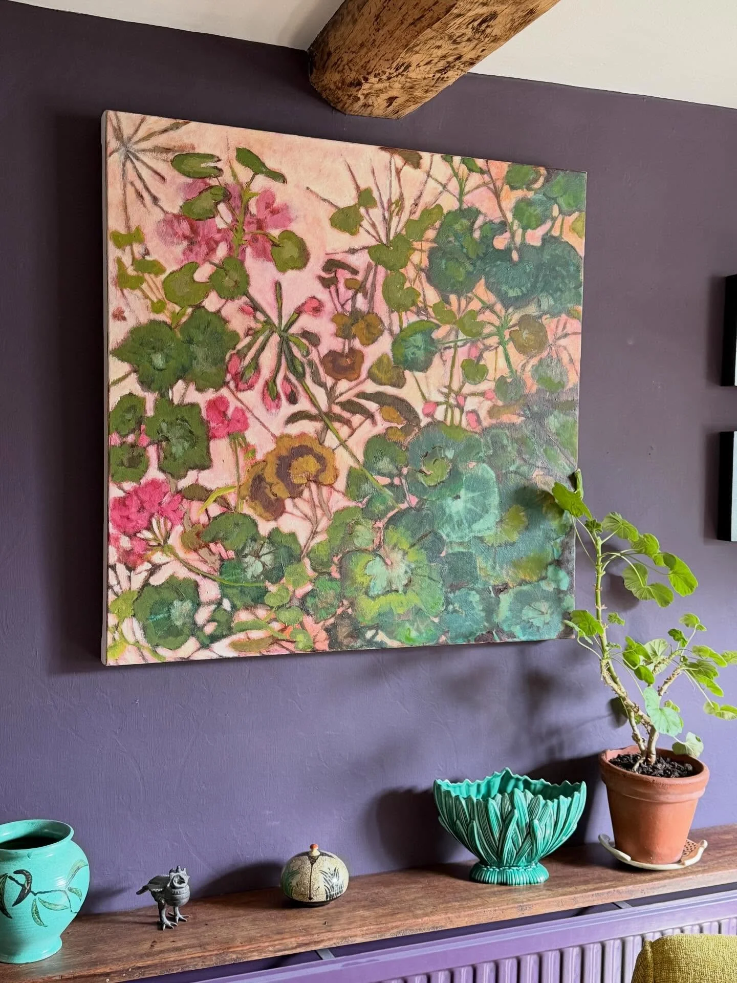 &lsquo;Tangled stems&rsquo;
80cm x 80cm
Oil on canvas

Available at my next show &lsquo;Hidden Layers&rsquo; Gallery 66 in Folkestone from April 2 -12th. I&rsquo;ll be exhibiting alongside @jadetaylorartist @janerichardson_pottery  @judithwestrup.pri