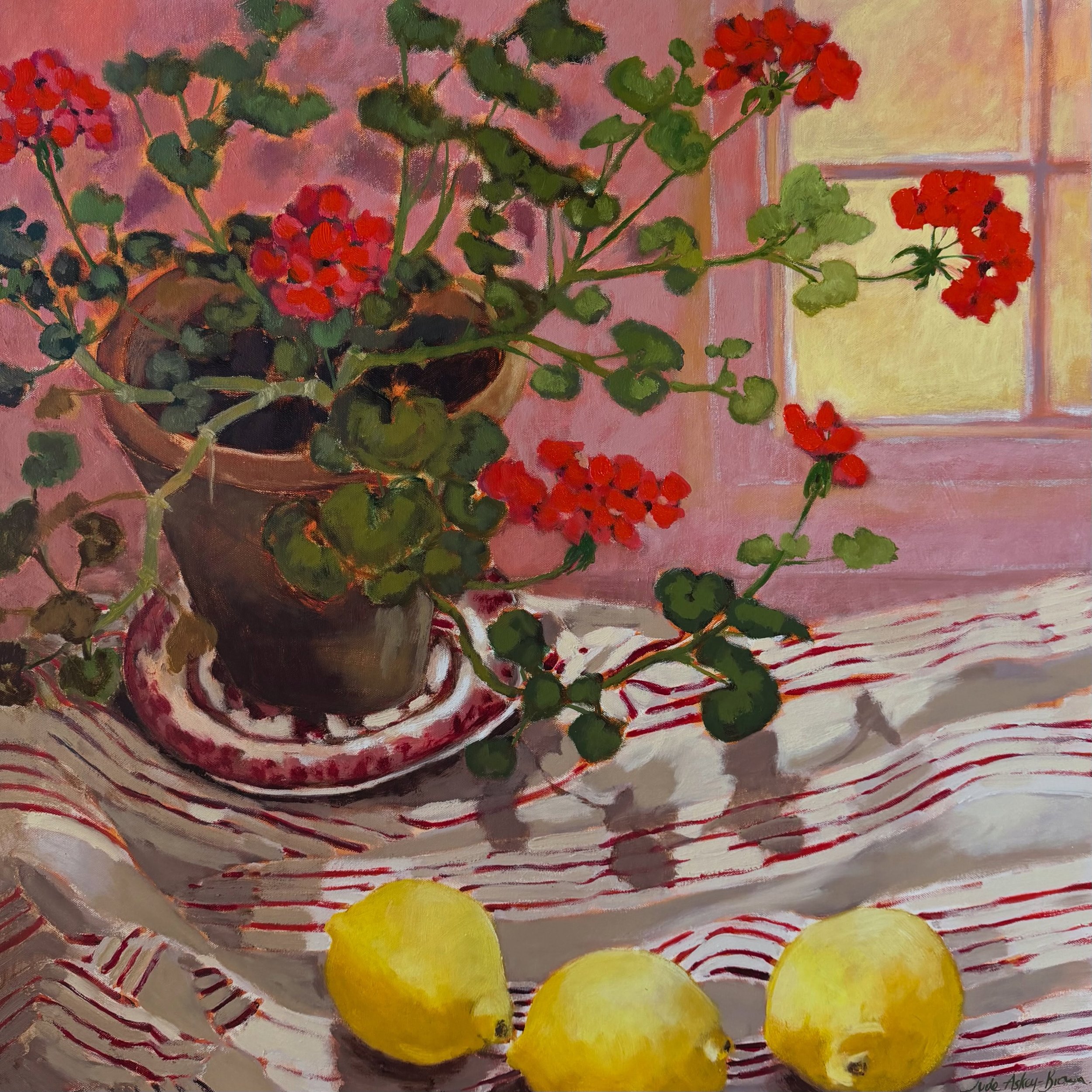 &lsquo;Pelargonium and lemons&rsquo; SOLD

I recently reworked this painting, sometimes a painting goes through many shifts and changes! Looking forward to showing this @benendenartfair in October.

Friday 2 October  6-8pm
Saturday 3 October  10-5pm
