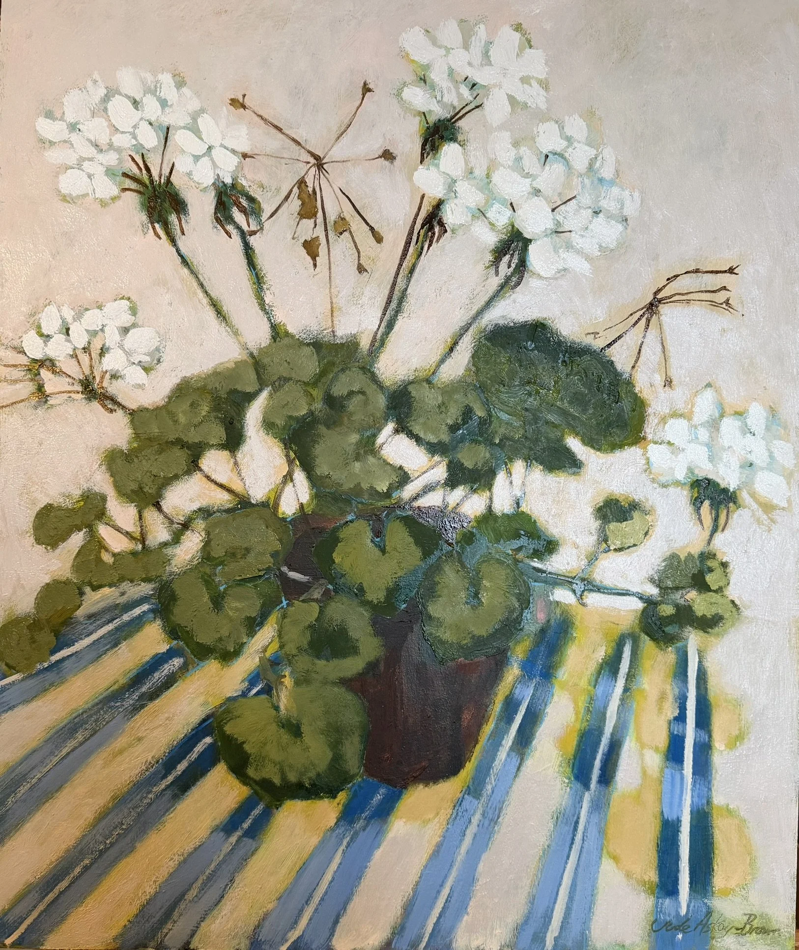 White Geranium SOLD