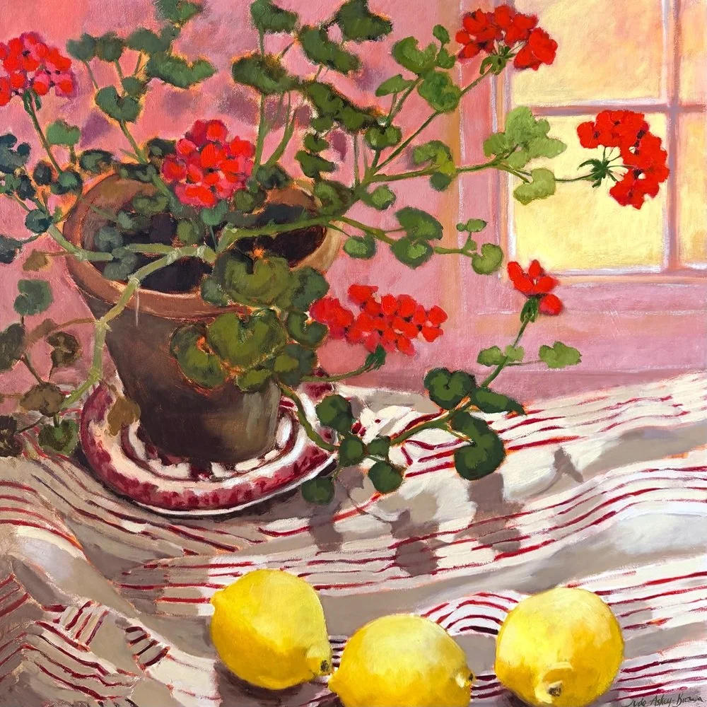 Geranium and lemons SOLD