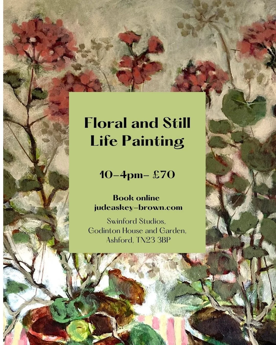 Floral painting course, August 18th 2026