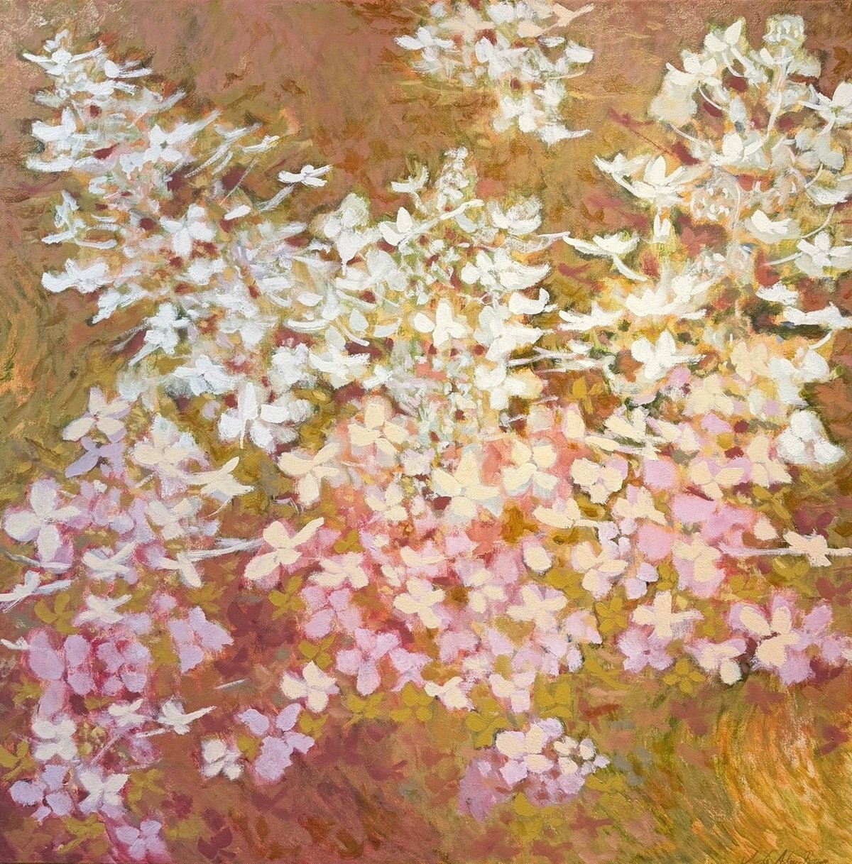 We walked through the flowers SOLD