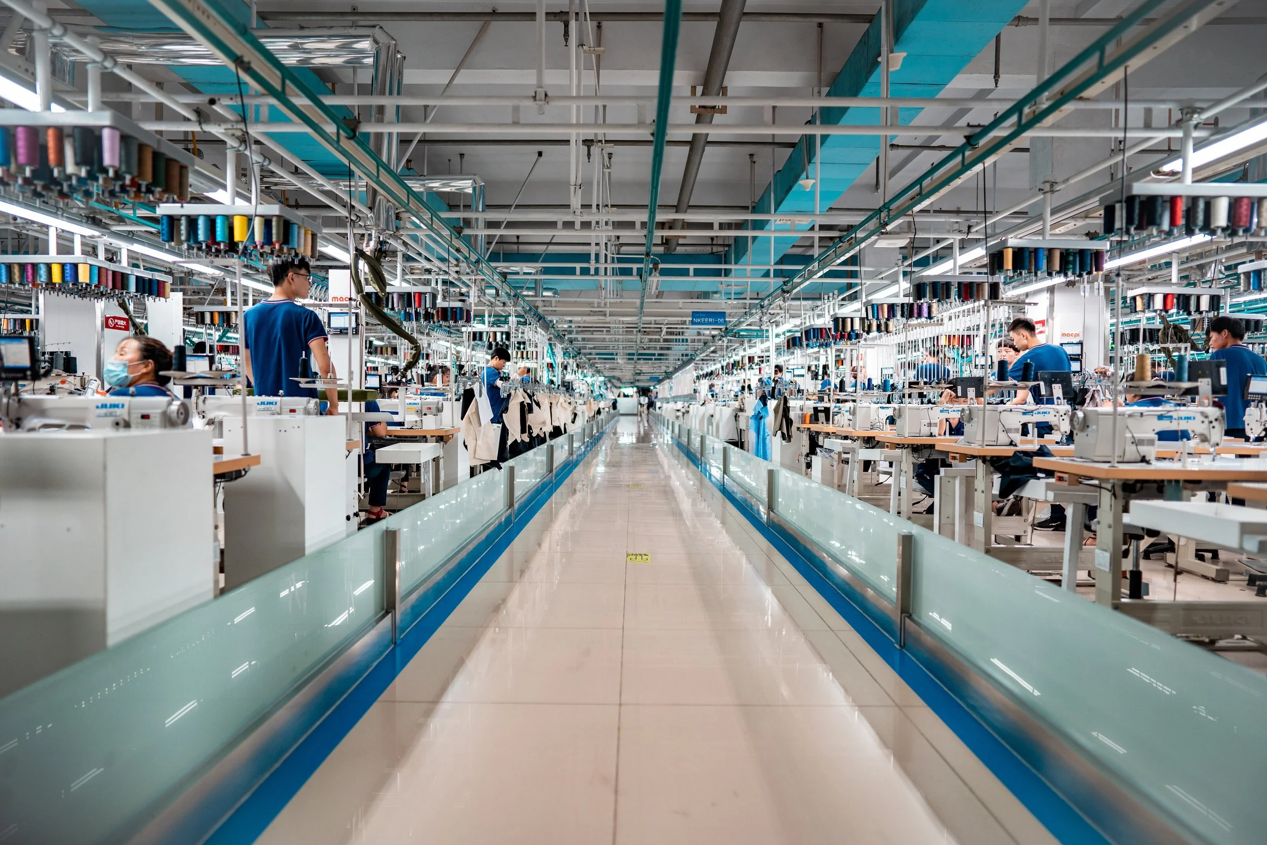 Clothing manufacturer facility in China is committed to fair wages and safety of employees