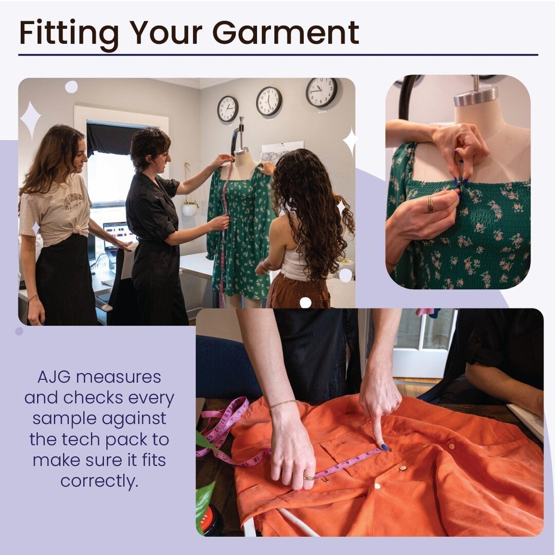 ✨Did you know that at AJG, we are the masters of perfect fit? 

✨We take the time to understand your unique requirements, and create custom measurements for each garment based on industry standards. We then check your prototype samples against the te