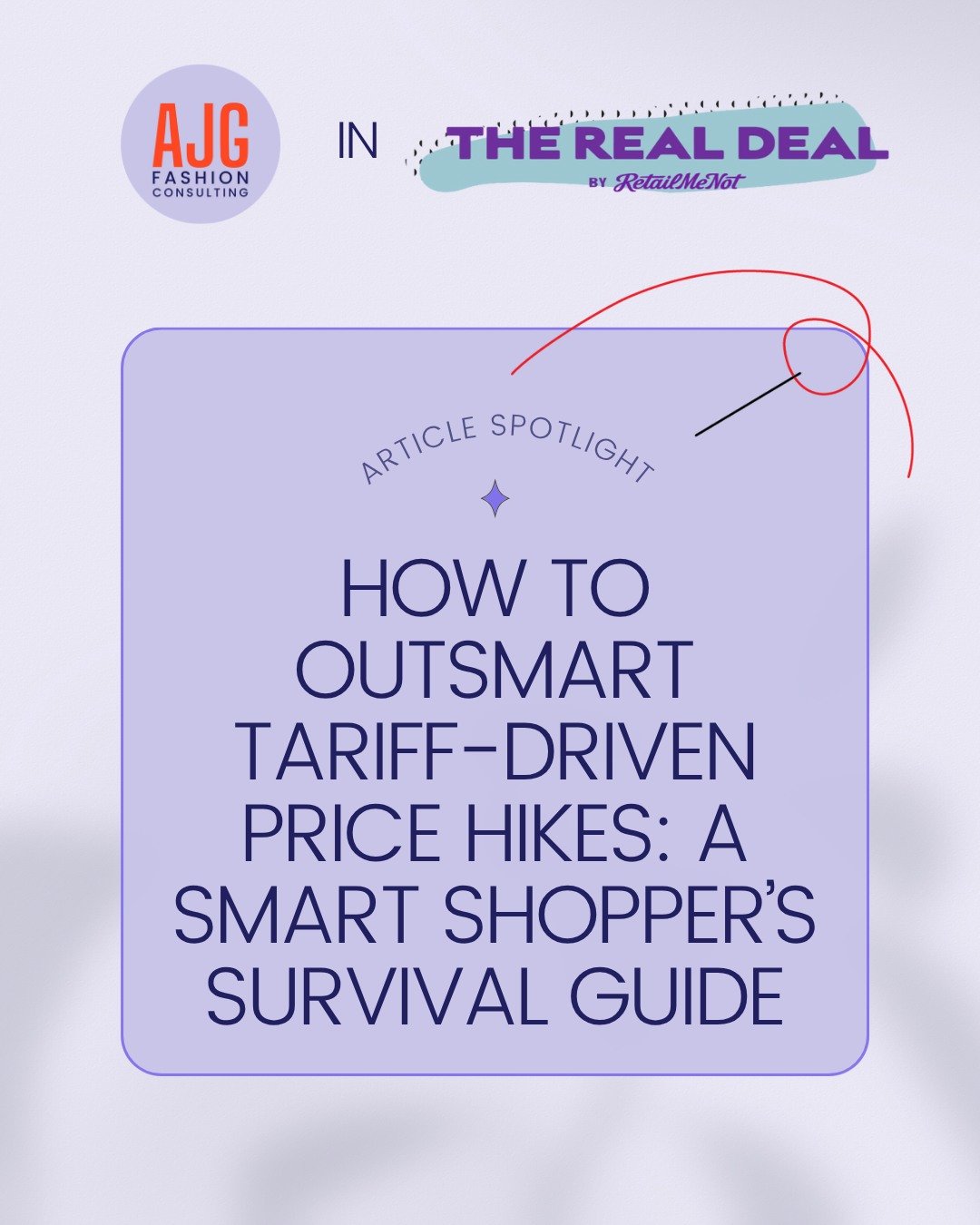 Our own Niki English, Director of Brand Development at AJG Fashion Consulting, was featured in RetailMeNot sharing insights on how tariffs and supply chain shifts could impact apparel pricing in the months ahead.

#AJGFashionConsulting #RetailNews #F