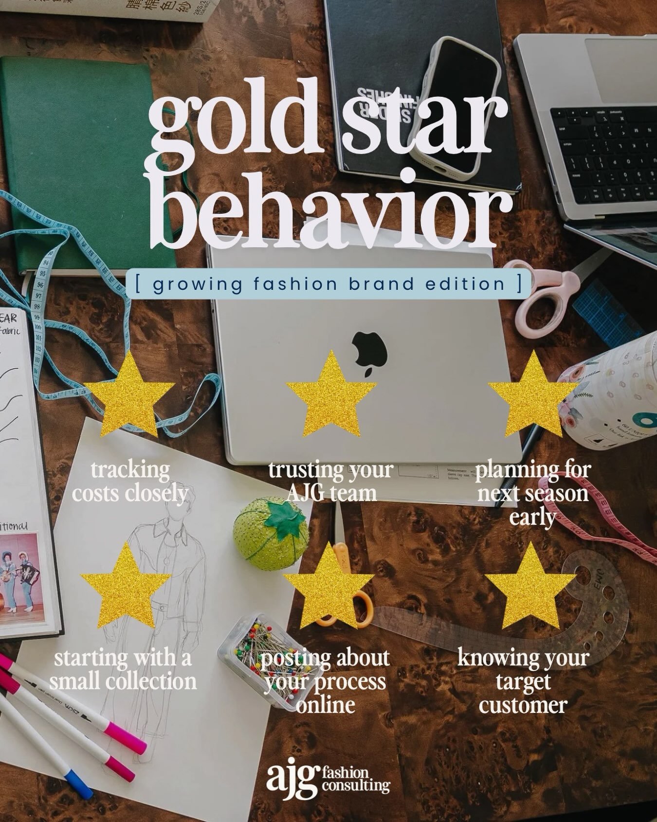 Gold star behavior, growing fashion brand edition ⭐

The brands that last aren&rsquo;t the ones that launch biggest. They&rsquo;re the ones with the best habits.

We&rsquo;ve launched 150+ brands, and these six habits show up again and again in the o
