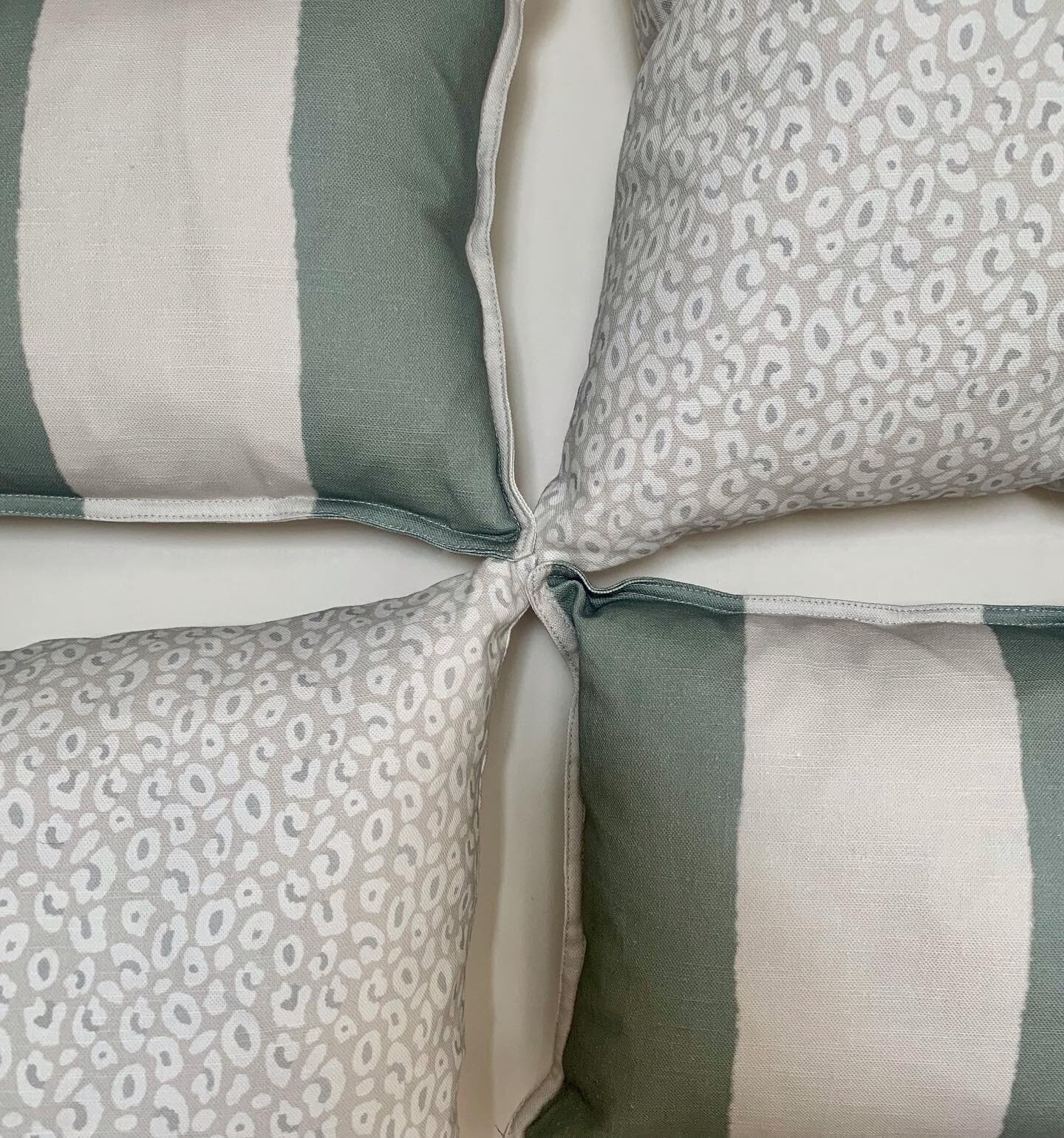 &bull; N E W &bull; 
Here is a sneak peek of our NEW products coming soon. These are our NEW cushion designs, launching in our &lsquo;Khaki Stripe&rsquo; and our &lsquo;Neutral Leopard Print&rsquo;. What do you think?