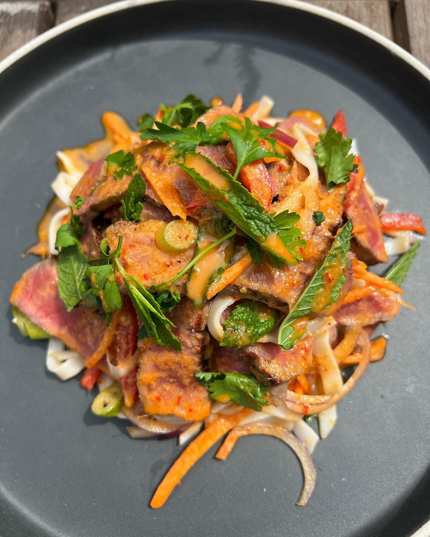 Check out our Thai rice noodle salad with flat iron steak. Perfect choice for this hot sunny weather

#Mickleham #Dorking #PubsOfInstagram #Surrey #SurreyHills #BoxHill #SurreyLife #SurreyLifestyle #VisitSurrey #food #michelinguide #alfrescodining #s