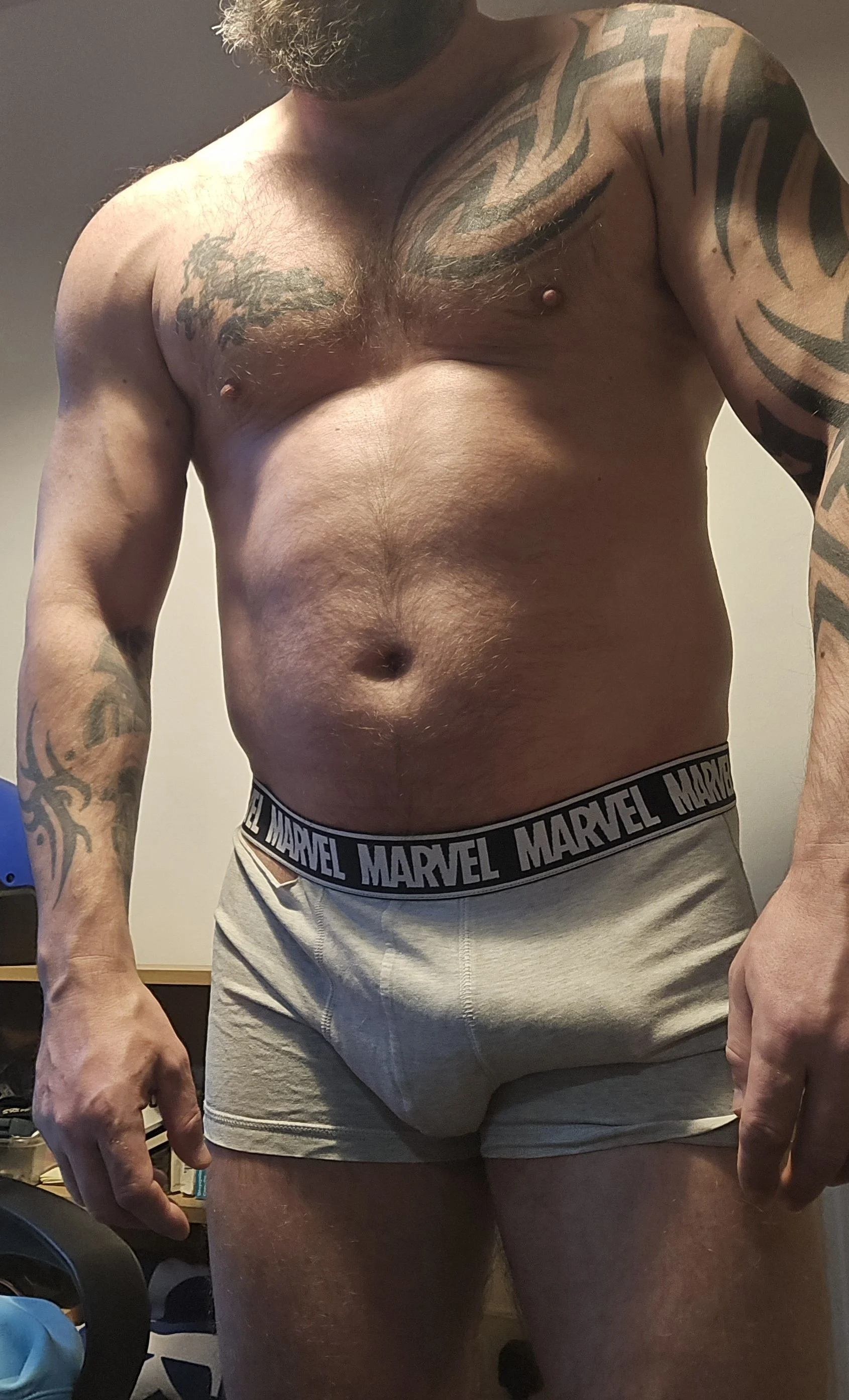 HungMuscleDaddy's Marvel boxers