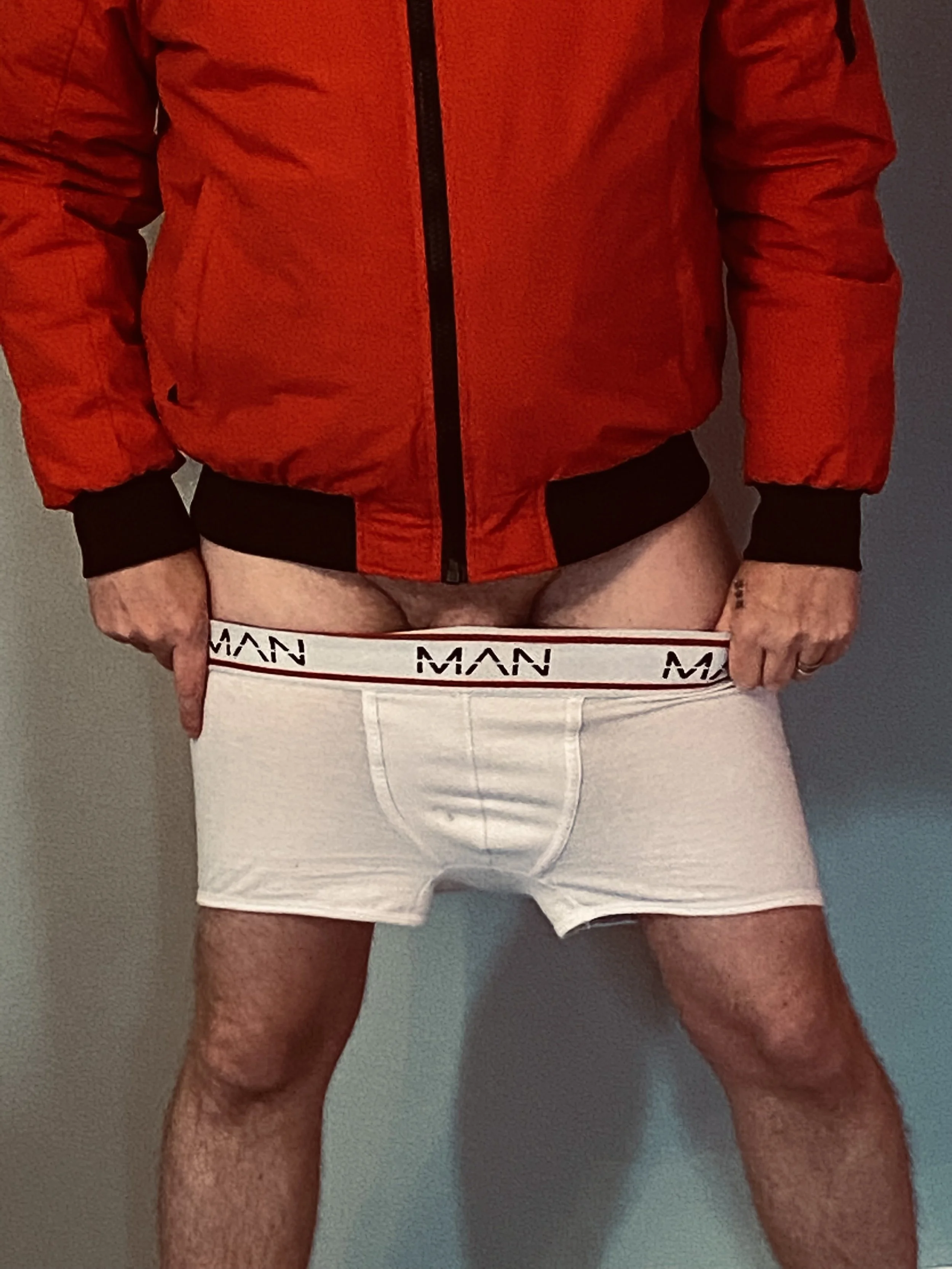 Chirs' white Man boxers