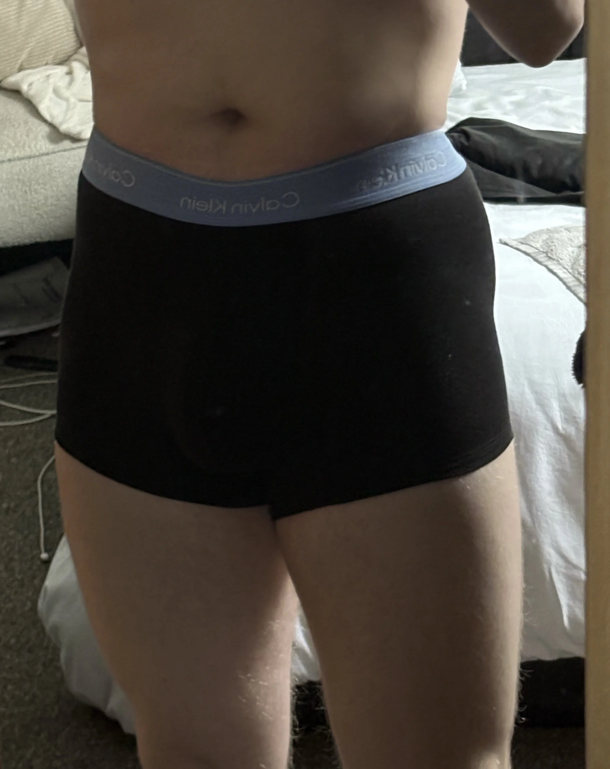 AltJ's black and blue CK boxers