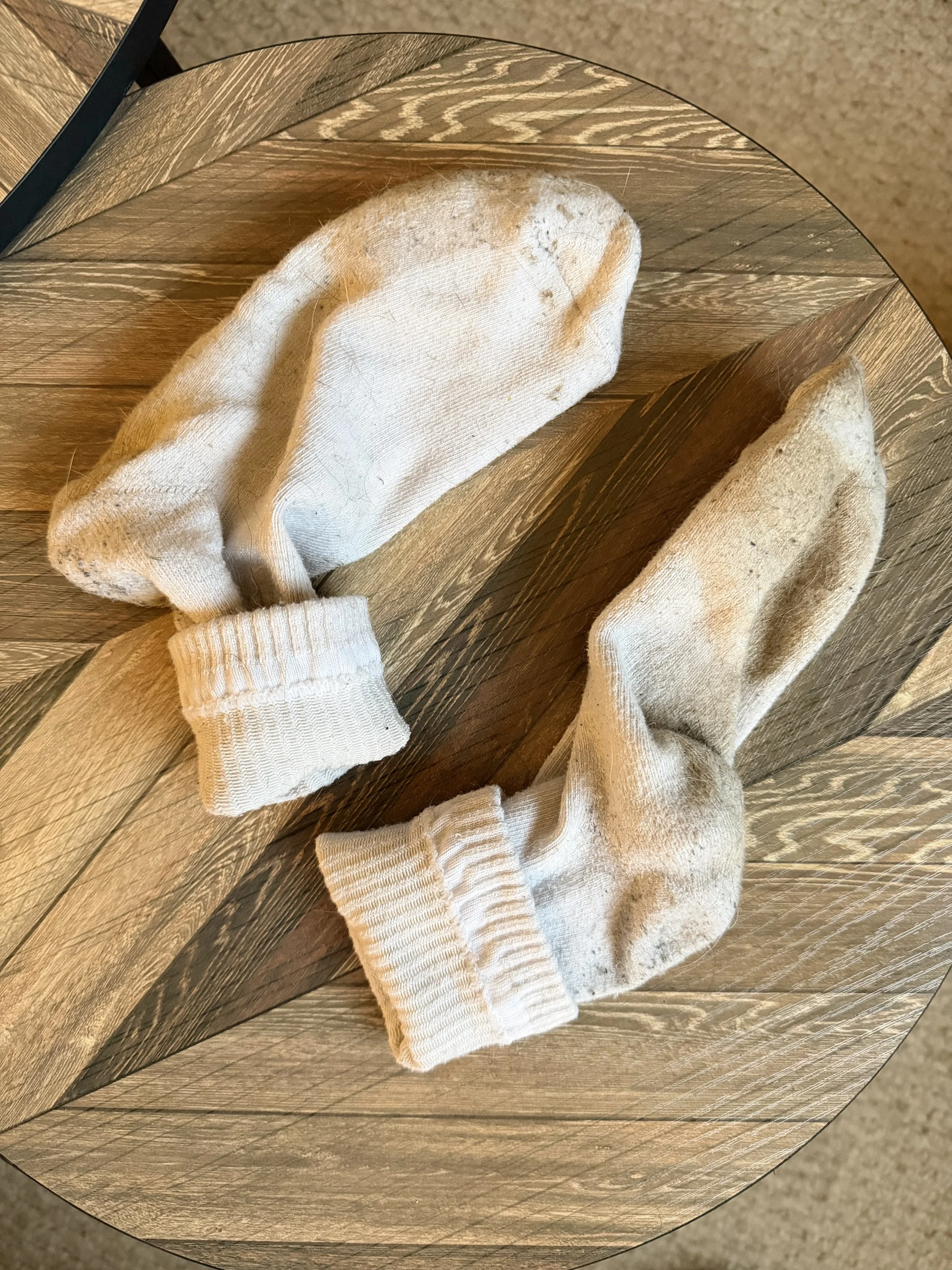 StraightLad's white socks