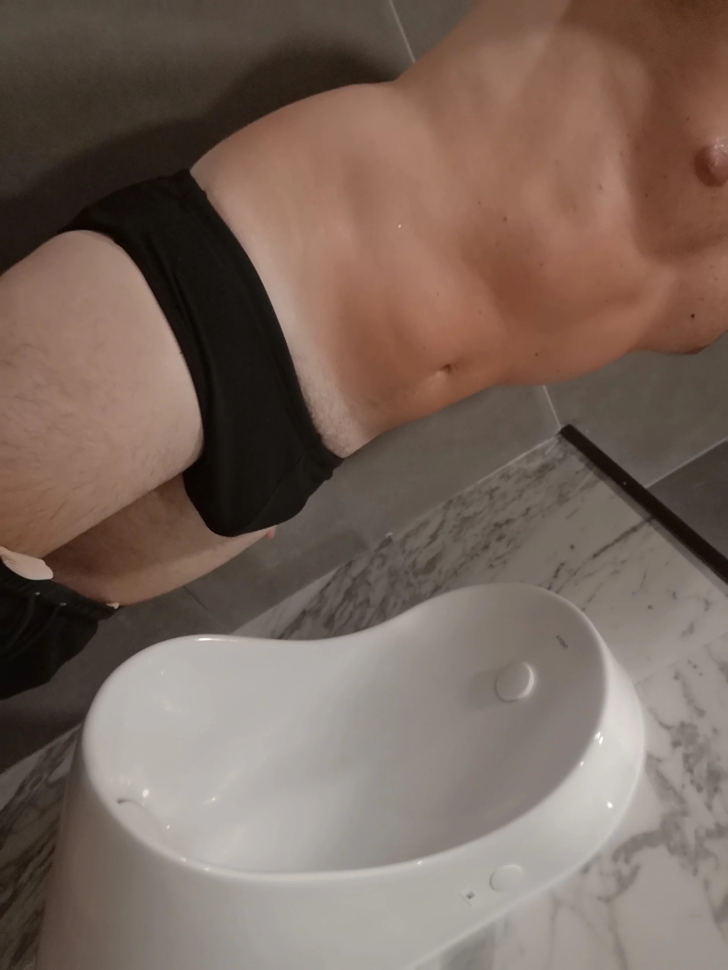 Luke's Black AussieBum Speedo Trunks
