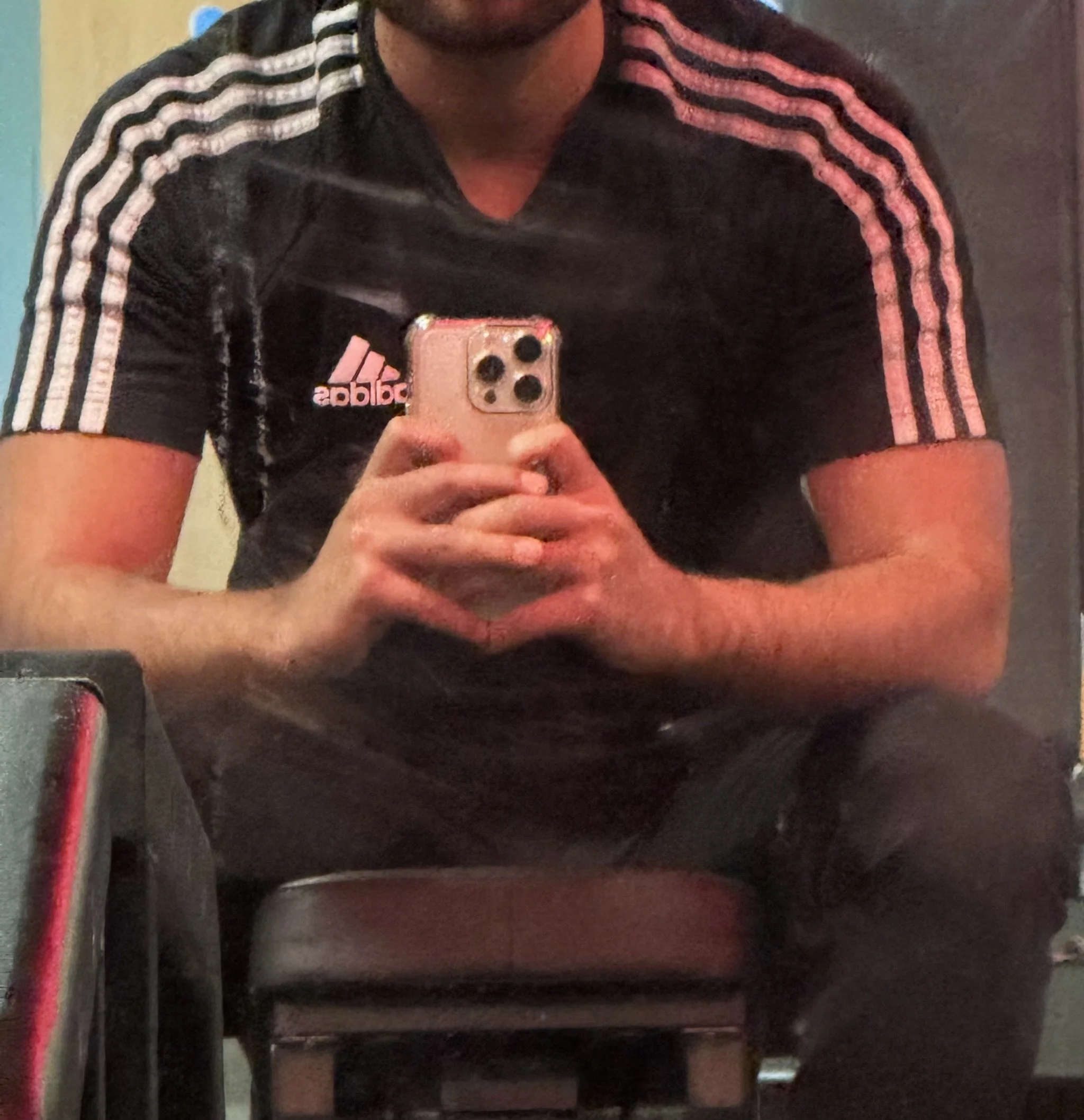 BrownBoy's Adidas gym shirt