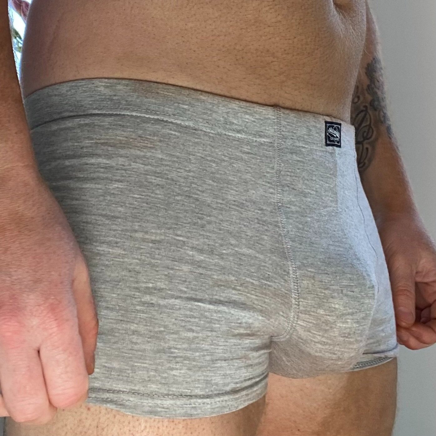 MrT's grey boxers