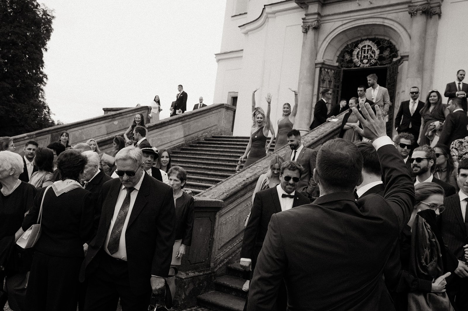 Documentary wedding photograph during a wedding in Vienna, captured in a natural cinematic style
