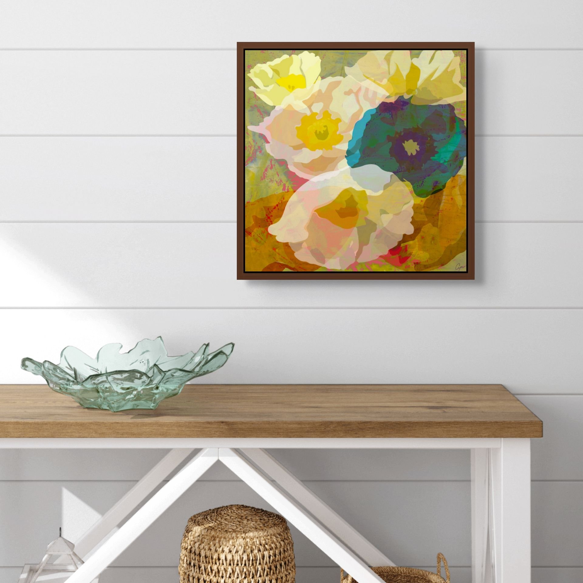 NEW Limited Edition Prints

Ljusning (pronounced YUSE-ning) is a Swedish word that means brightening or clearing, like sunlight gently breaking through after clouds. This artwork captures that exact feeling&mdash;translucent petals rendered in pale g