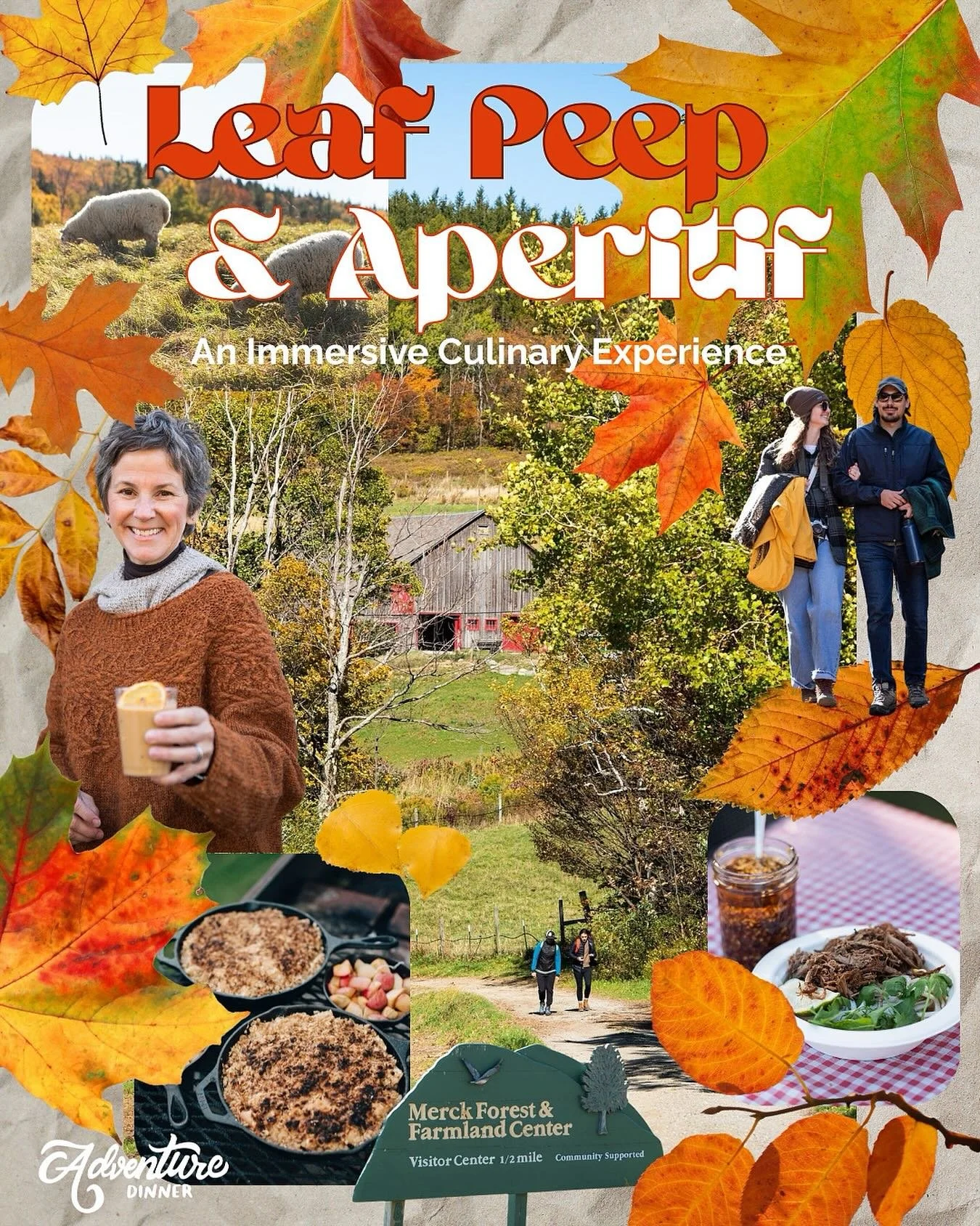 We&rsquo;re taking foliage season to the next level!!! 🍂❤️🥕👀🥾🍁🥃 

Adventure is BACK for another year and another immersive culinary experience at SoVT&rsquo;s best kept secret @merckforest. 💚 🐑 🌳 🐖 

We&rsquo;ll have four fire-cooked course