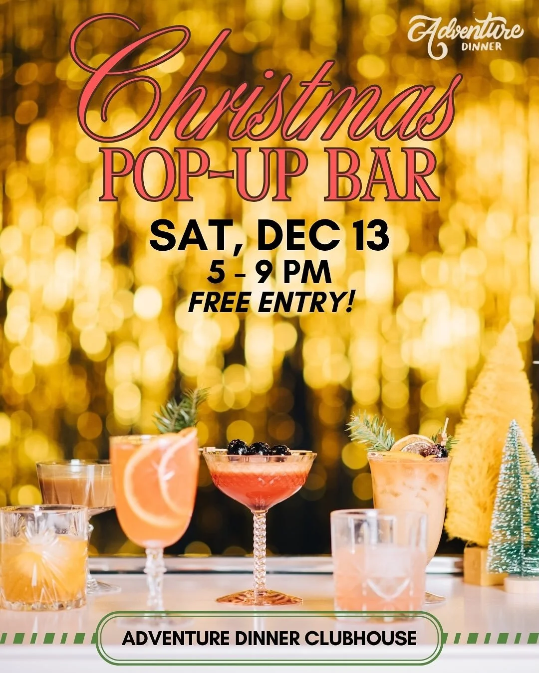 Clubhouse Holiday Bar reveal bb!!! 🍾🍹 Our party captain and dir of beverage @lo_hayes is on a creative overdrive this year&mdash;adding not one but TWO hot and toasty drinks to the list, giving us roasted fruits + tropical tones, and making sure th