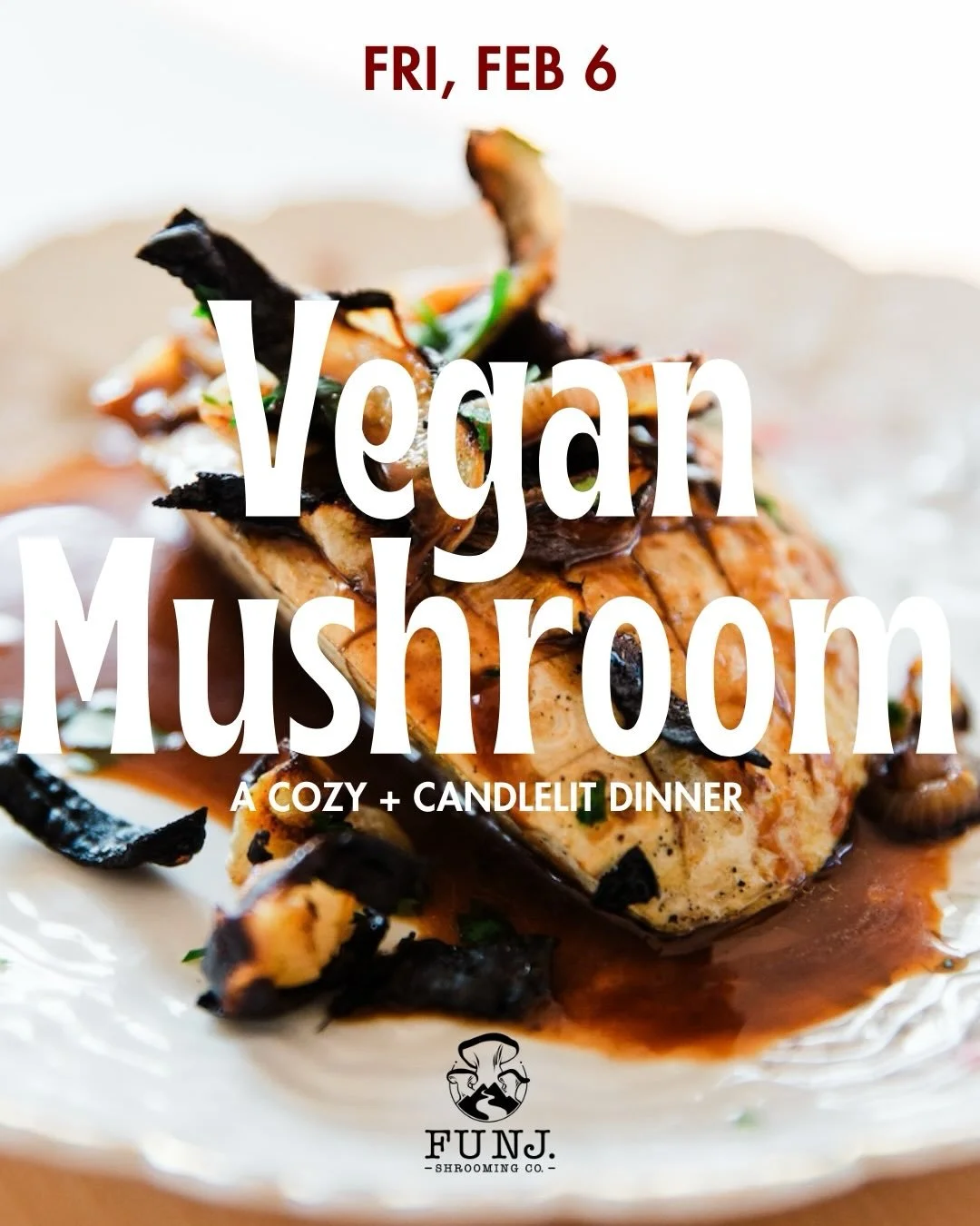 📣 Calling all vegan cuties and curious &mdash; @funj_shrooming_co is back with us at the Clubhouse Feb 6th for a night of multi-course vegan mushroom delights!!! 🍄&zwj;🟫🤗

Our adventure will explore different mushroom varieties, celebrated in eac