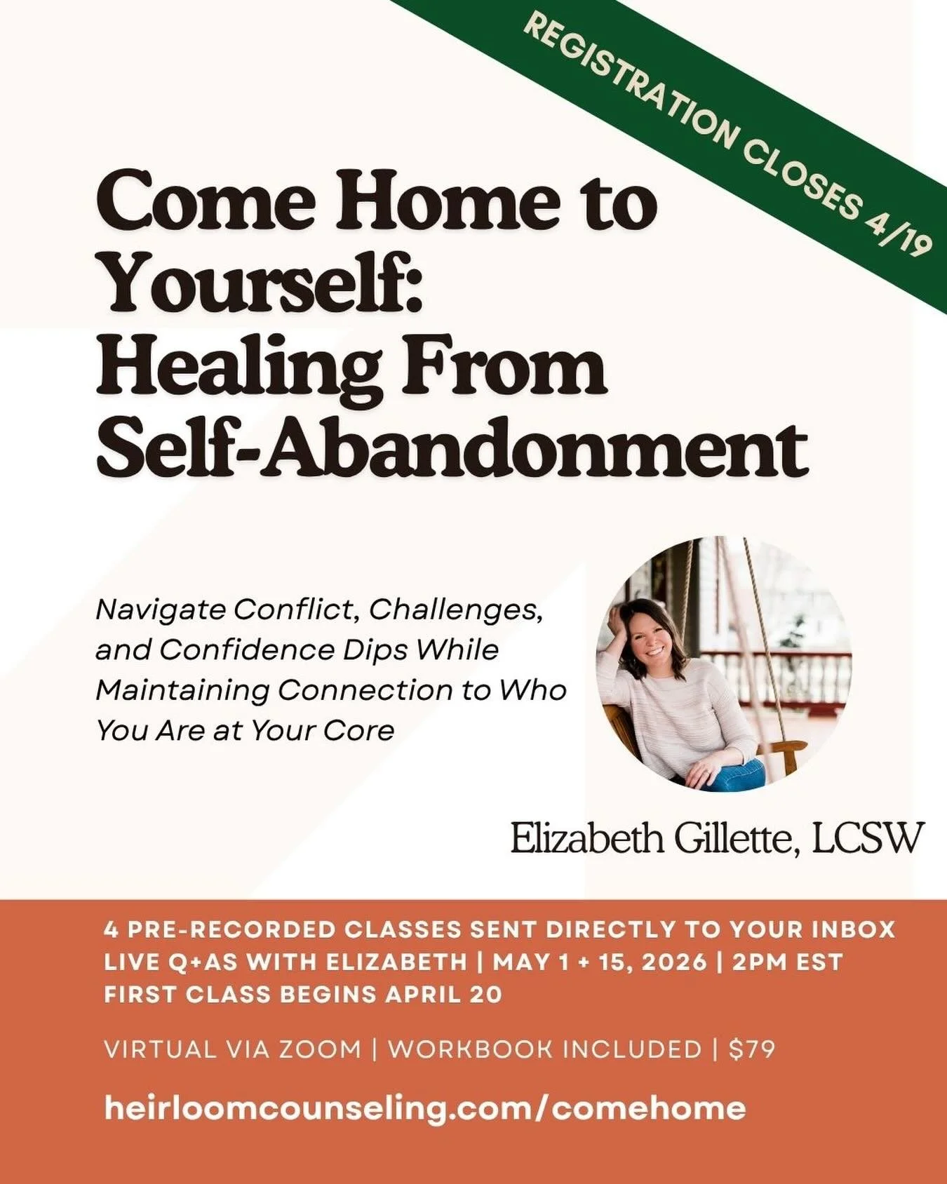 🚪DOORS CLOSE SUNDAY🚪 

Let me show you how to stop absorbing the discomfort for everyone just because you can! You can be in your integrity instead, and feel happier, healthier, more grounded and more connected to yourself ❤️

In this 4 workshop se