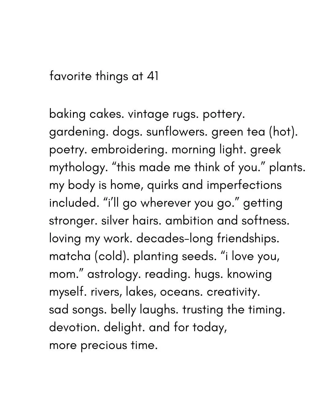 Welcome 41! 💥 Show me whatcha got 😍 I&rsquo;m grateful for it all. So happy to be here with you, truly ❤️🥹❤️