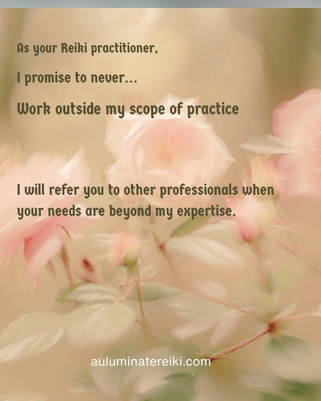 Sometimes what you leave out is more important than what you include.   As a Reiki practitioner, my commitment is to ethical, responsible, and safe healing for every one. 

#WellnessTruths #WellnessIndustry #AuthenticWellness #HealingJourney #Conscio