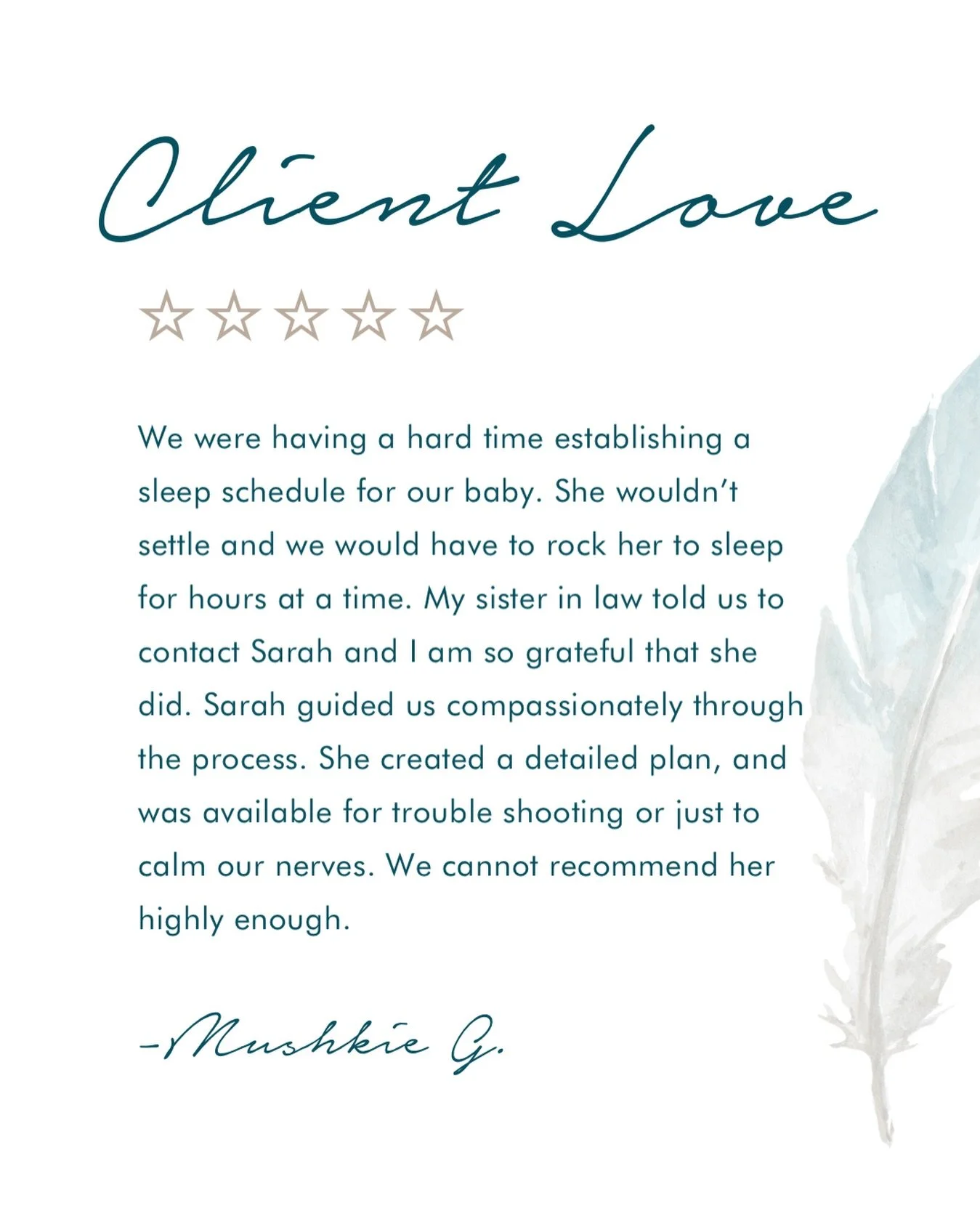 This is what it&rsquo;s all about! Happy clients who watch the magic of sleep training unfold and see how it affects their lives for the better. 

🤍🤍🤍