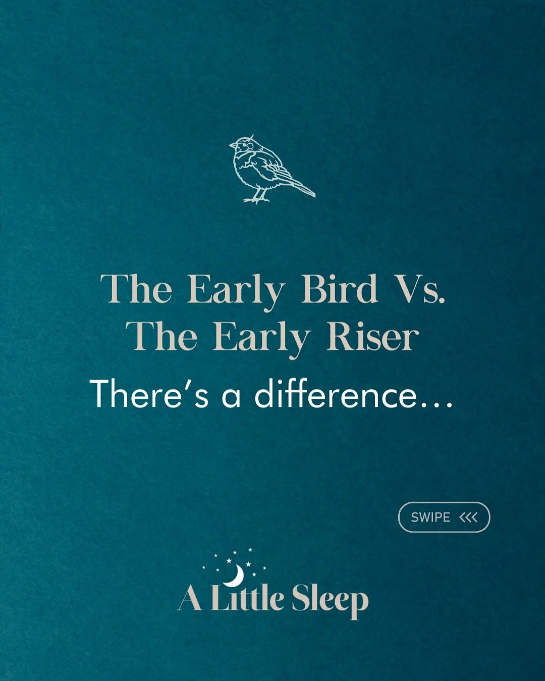 𝐄𝐚𝐫𝐥𝐲 𝐫𝐢𝐬𝐞𝐫 𝐨𝐫 𝐞𝐚𝐫𝐥𝐲 𝐛𝐢𝐫𝐝? 𝐓𝐡𝐞𝐲&rsquo;𝐫𝐞 𝐧𝐨𝐭 𝐭𝐡𝐞 𝐬𝐚𝐦𝐞 𝐭𝐡𝐢𝐧𝐠.

Not all early wake-ups mean your child is a natural morning person.

𝐀𝐧 𝐞𝐚𝐫𝐥𝐲 𝐫𝐢𝐬𝐞𝐫: Wakes early out of habit, hunger, or difficulty c