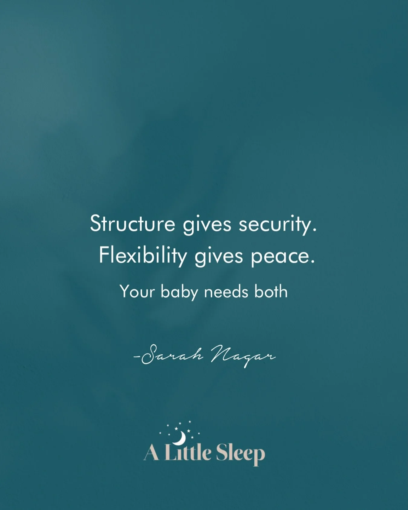When you&rsquo;re putting a schedule or routine in place for your baby, it&rsquo;s important to remember that even within structure&hellip; there should be room to breathe.

A schedule isn&rsquo;t meant to feel rigid or restrictive. Babies aren&rsquo