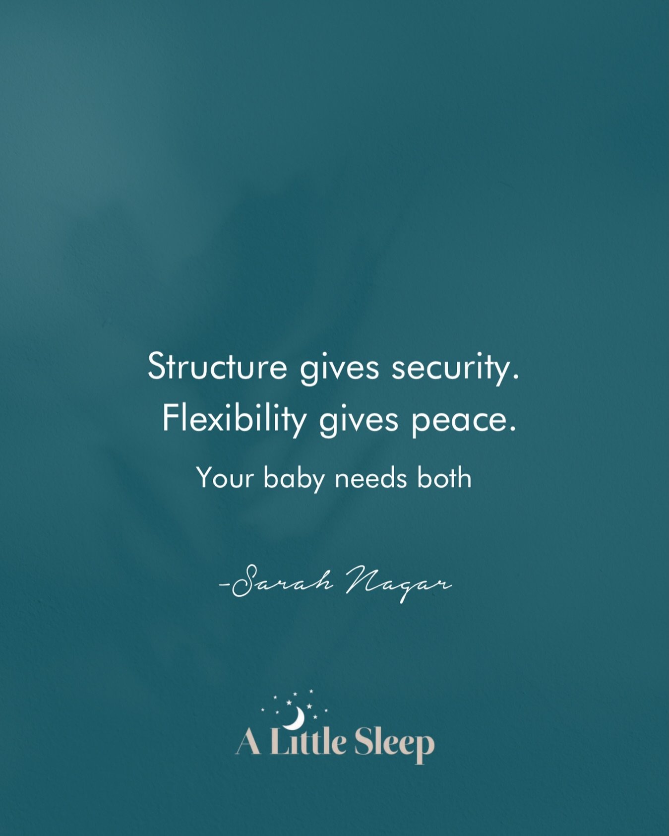 When you&rsquo;re putting a schedule or routine in place for your baby, it&rsquo;s important to remember that even within structure&hellip; there should be room to breathe.

A schedule isn&rsquo;t meant to feel rigid or restrictive. Babies aren&rsquo