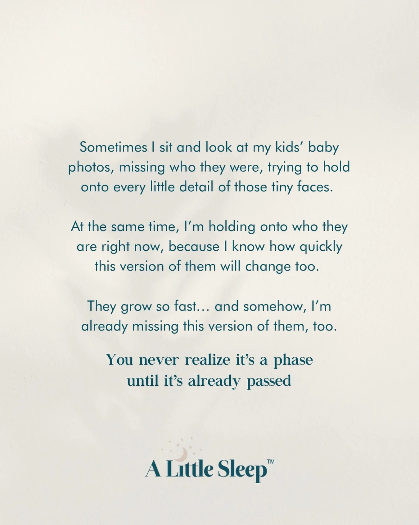 It&rsquo;s the strangest feeling, missing them while they&rsquo;re still right in front of you.
Wanting to freeze time, while also watching them grow into who they&rsquo;re becoming.
Every stage feels so full&hellip; and somehow still not long enough
