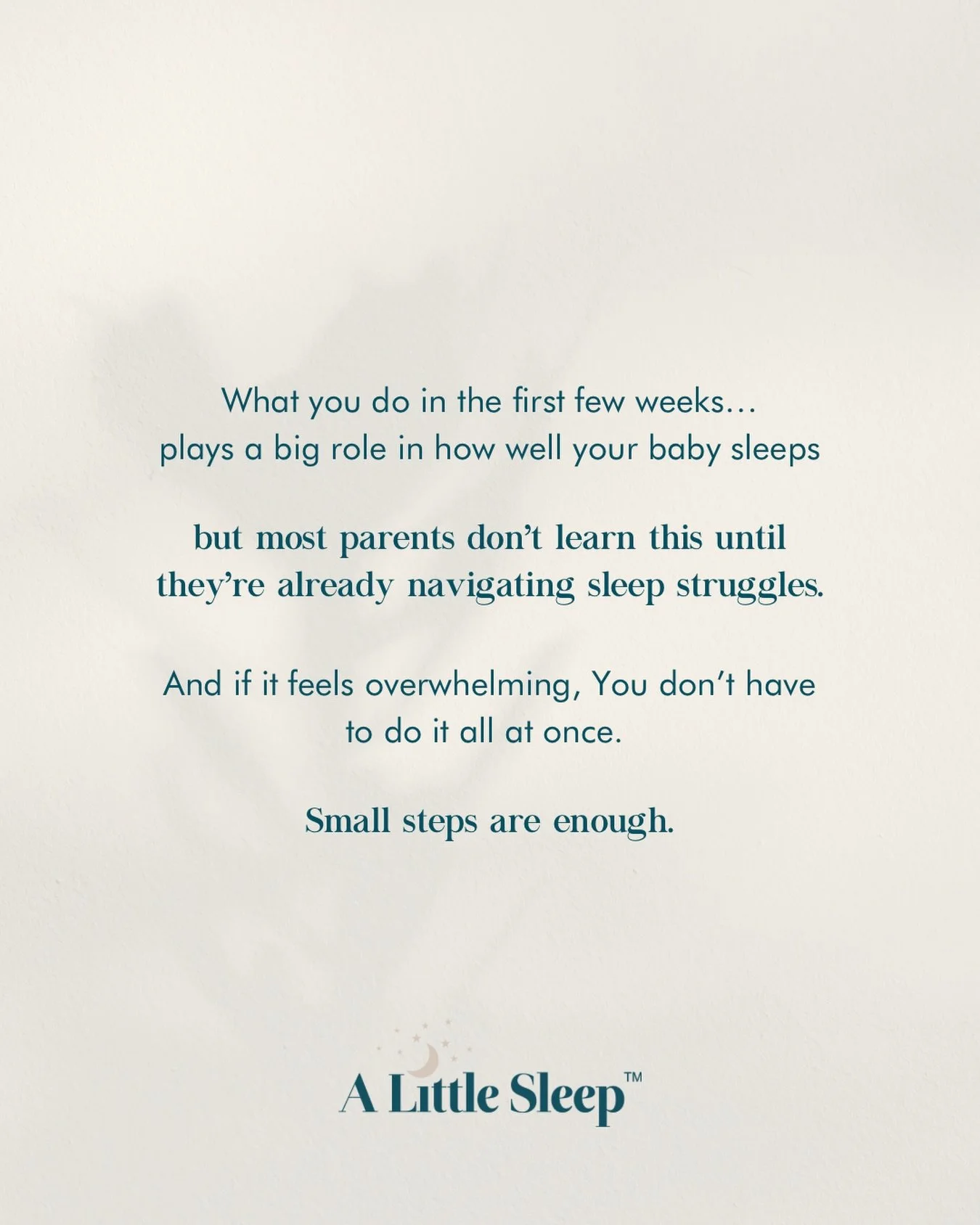 Most sleep struggles don&rsquo;t come from doing something &ldquo;wrong.&rdquo;
 They come from not knowing what actually matters in those early weeks&hellip;

Things like: 🤍how your baby falls asleep 🤍how much support they rely on 🤍how sleep pres