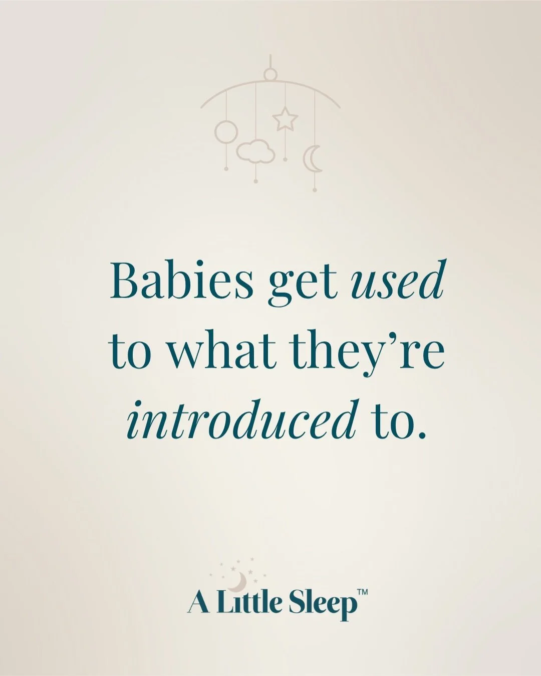 Babies get used to what they&rsquo;re introduced to, and that&rsquo;s how they learn sleep cues, how to sleep and when to sleep. 

✨ White noise
✨ A dark room
✨ Swaddling
✨ A bedtime routine

These help your baby recognize when it&rsquo;s time to res